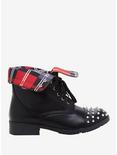Riverdale Southside Serpents Studded Fold-Over Boots Hot Topic Exclusive, MULTI, alternate