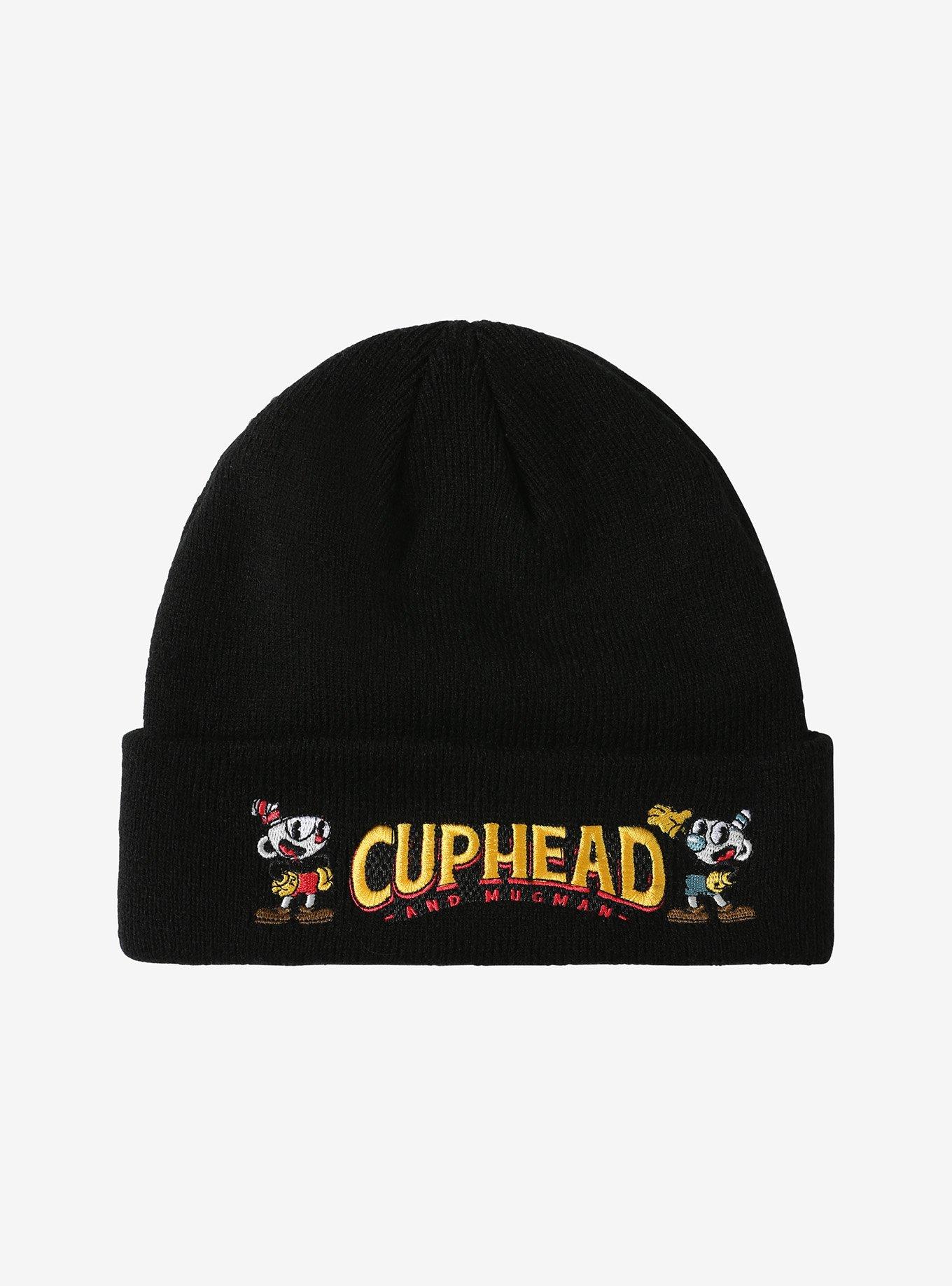 Cuphead And Mugman Logo Beanie, , alternate