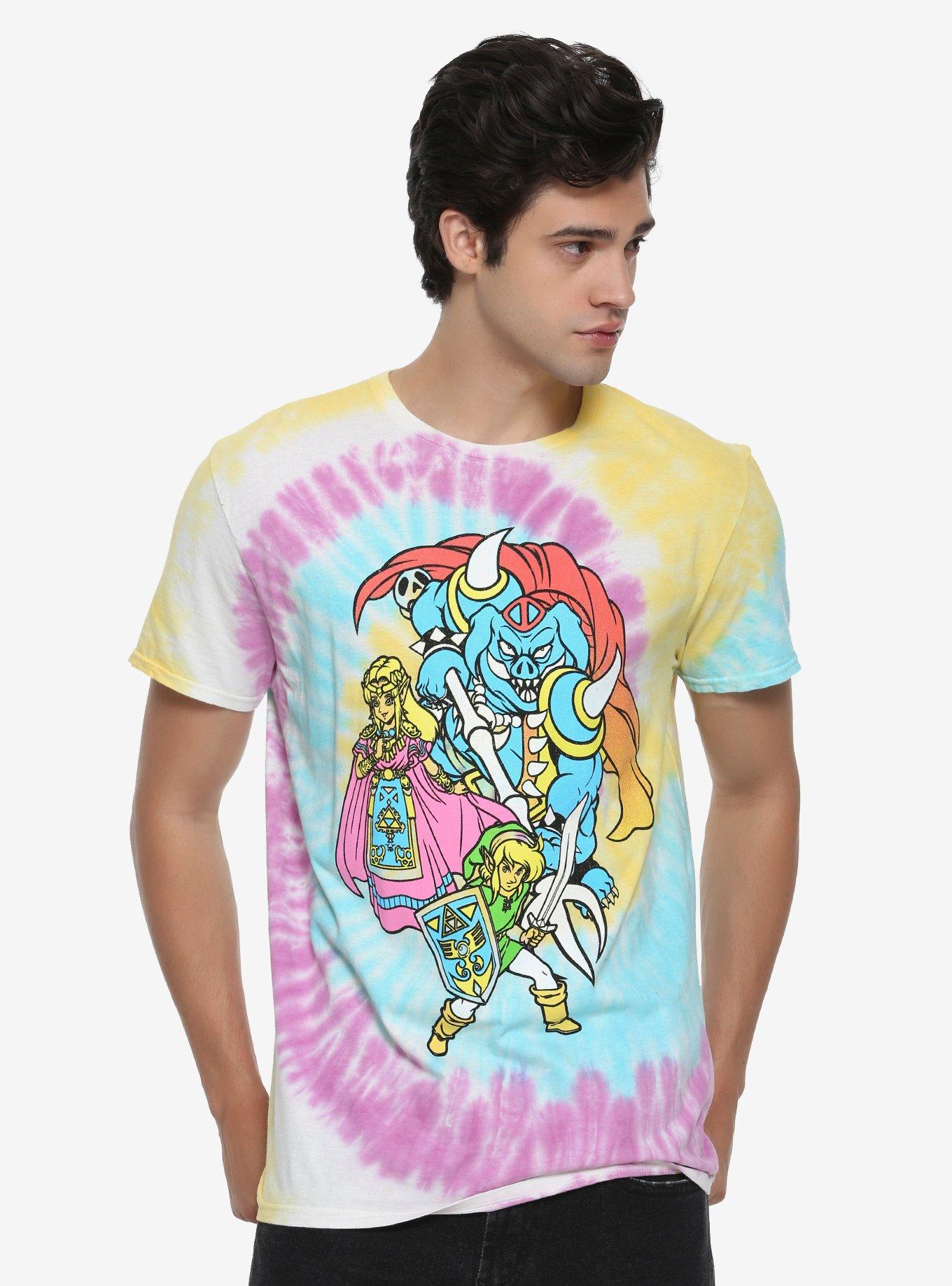 The Legend Of Zelda Cartoon Tie Dye T-Shirt Hot Topic Exclusive, , alternate