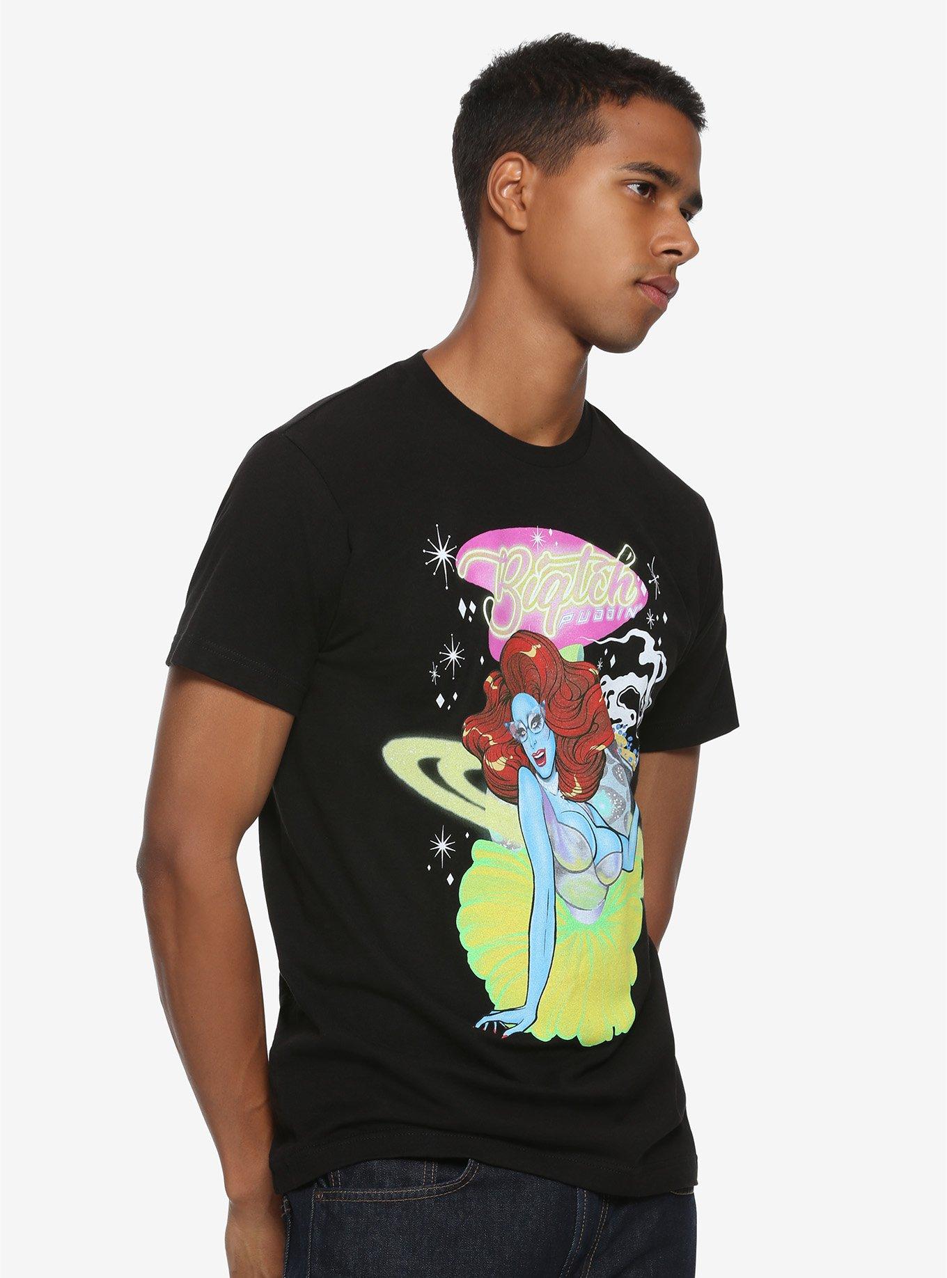 Drag Queen Merch Biqtch Puddin' Alien Waitress T-Shirt Hot Topic Exclusive, , alternate