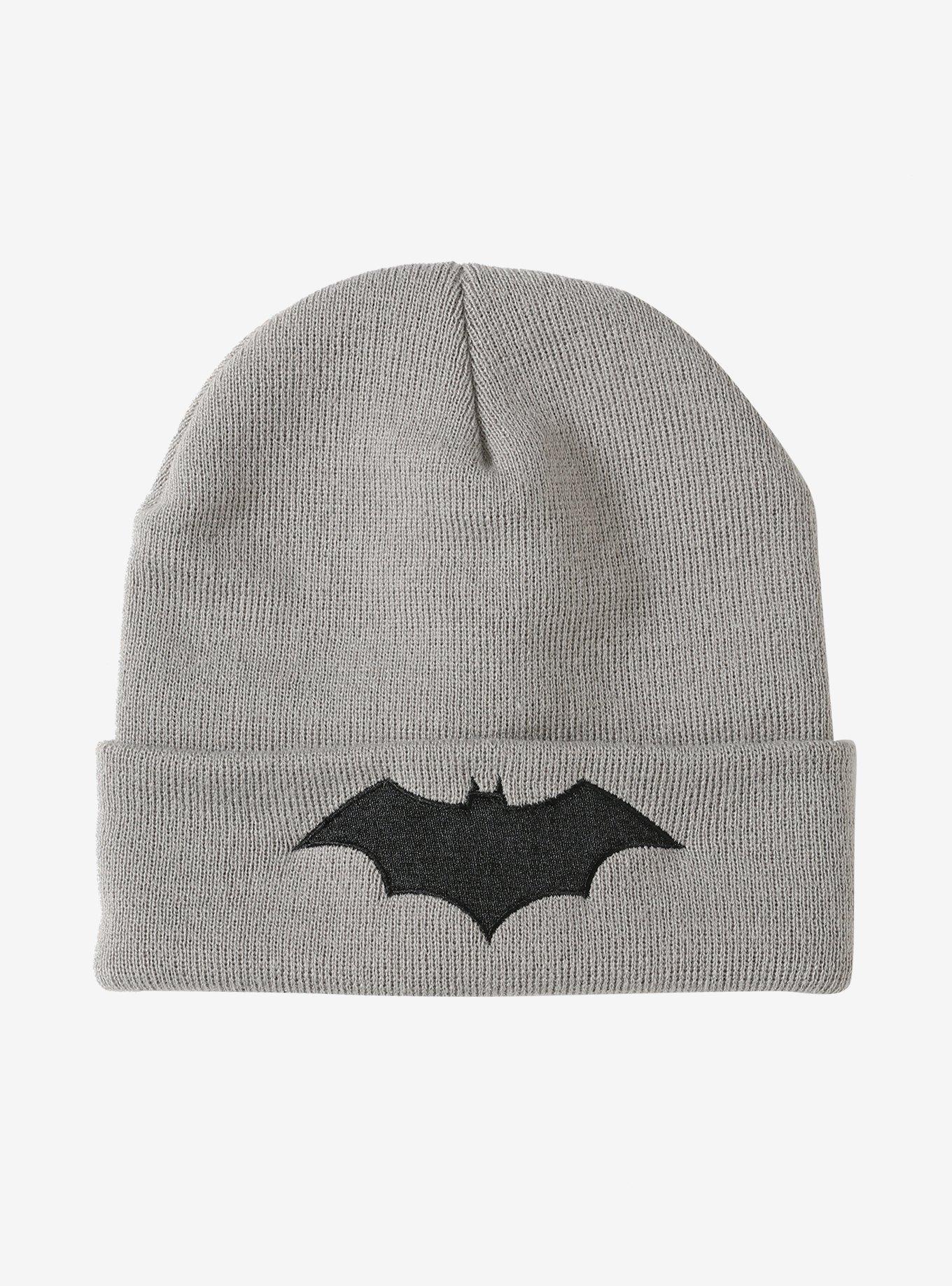 DC Batman Logo Grey Watchman Beanie, , alternate