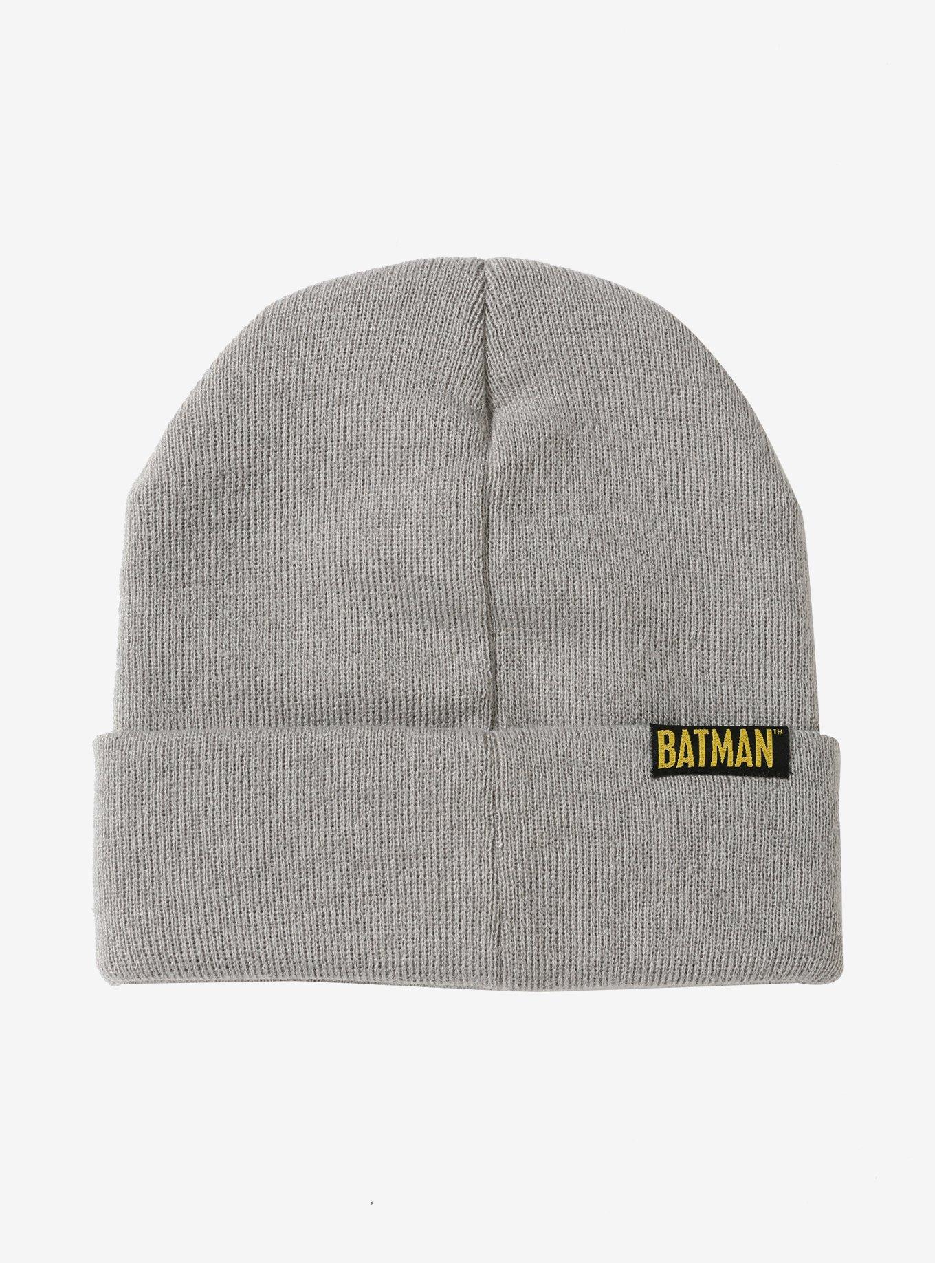 DC Batman Logo Grey Watchman Beanie, , alternate