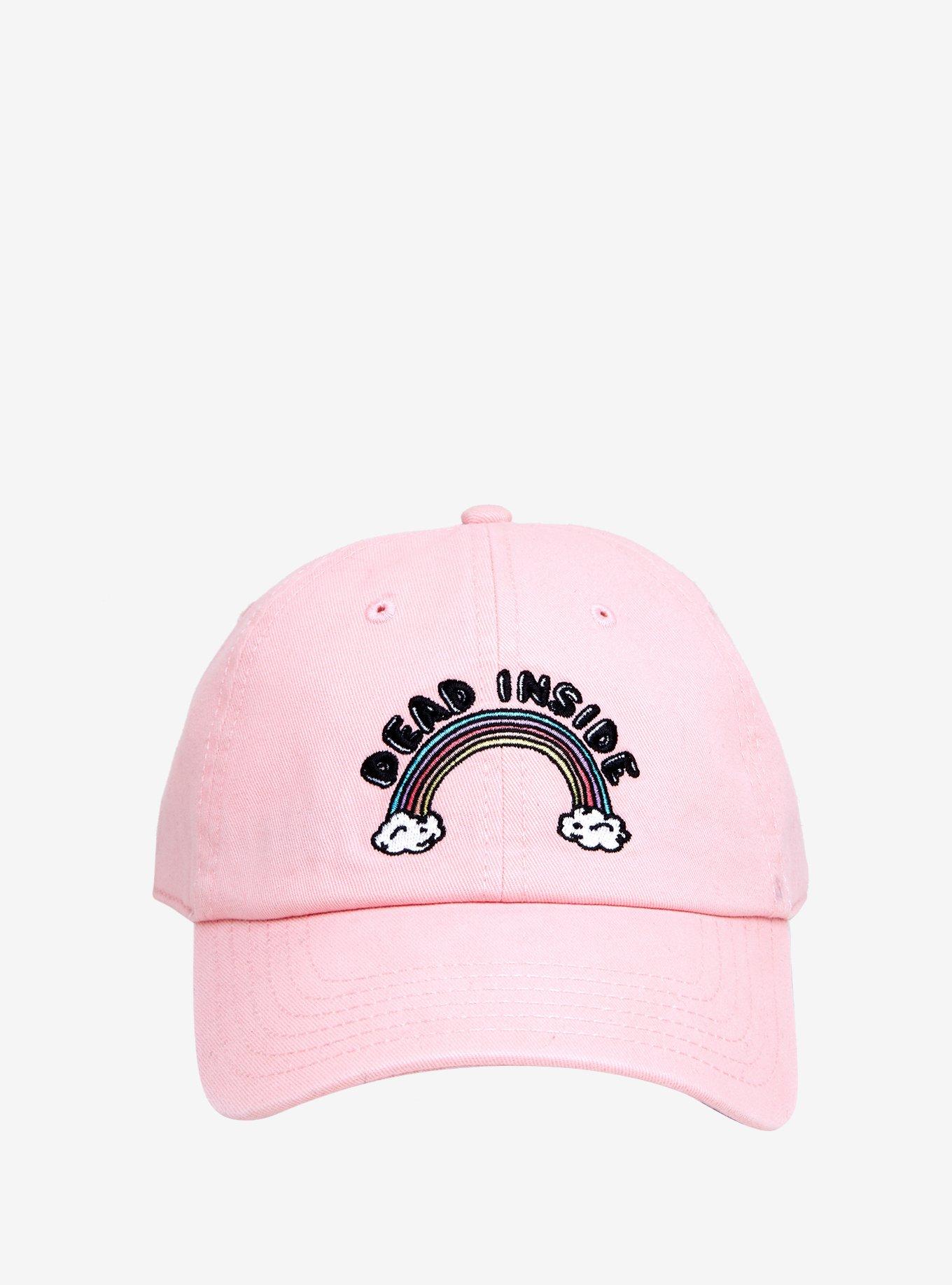 Dead Inside Rainbow Dad Cap, , alternate