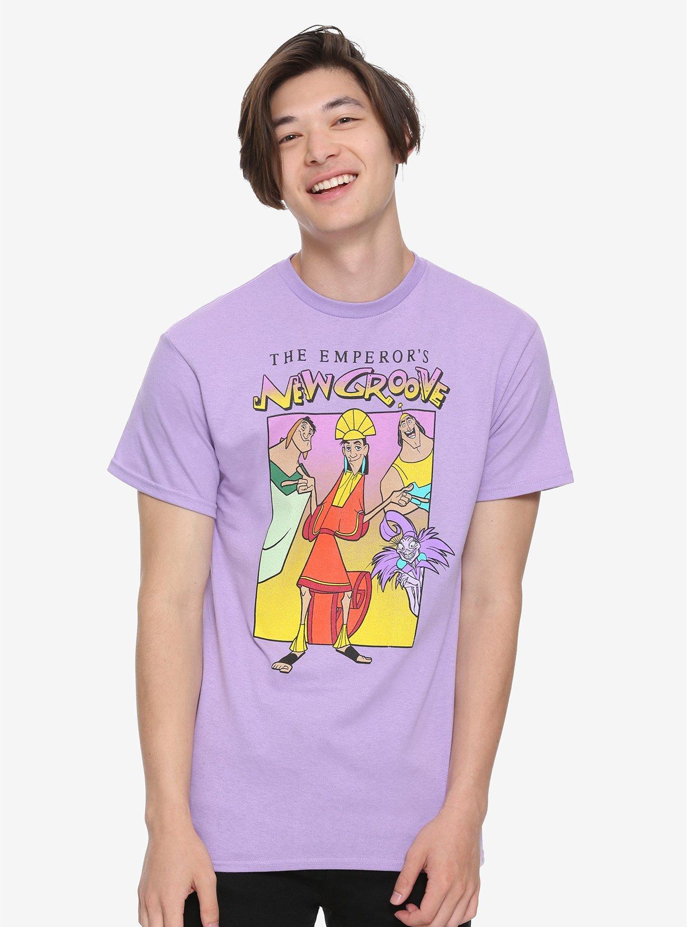 Disney The Emperor's New Groove Purple T-Shirt Hot Topic Exclusive, LIGHT PURPLE, alternate