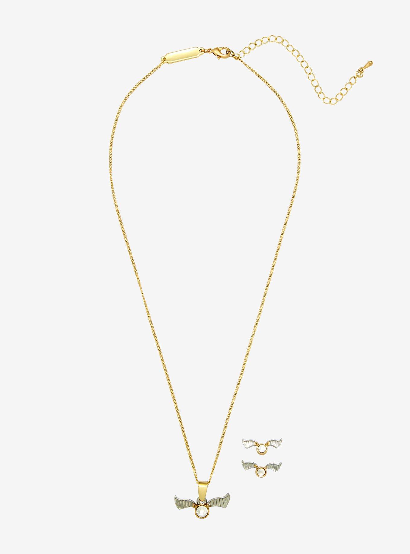 Harry Potter Golden Snitch Jewelry Set, , alternate