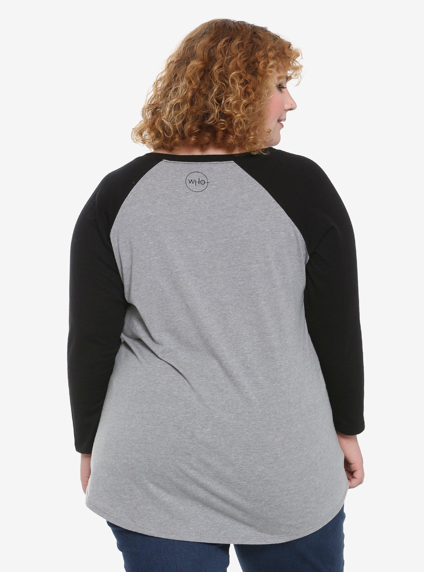 Doctor Who Thirteenth Doctor TARDIS Pocket Raglan T-Shirt Plus Size, , alternate