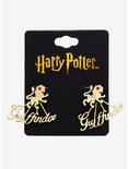Harry Potter Gryffindor Front/Back Stud Earrings, , alternate