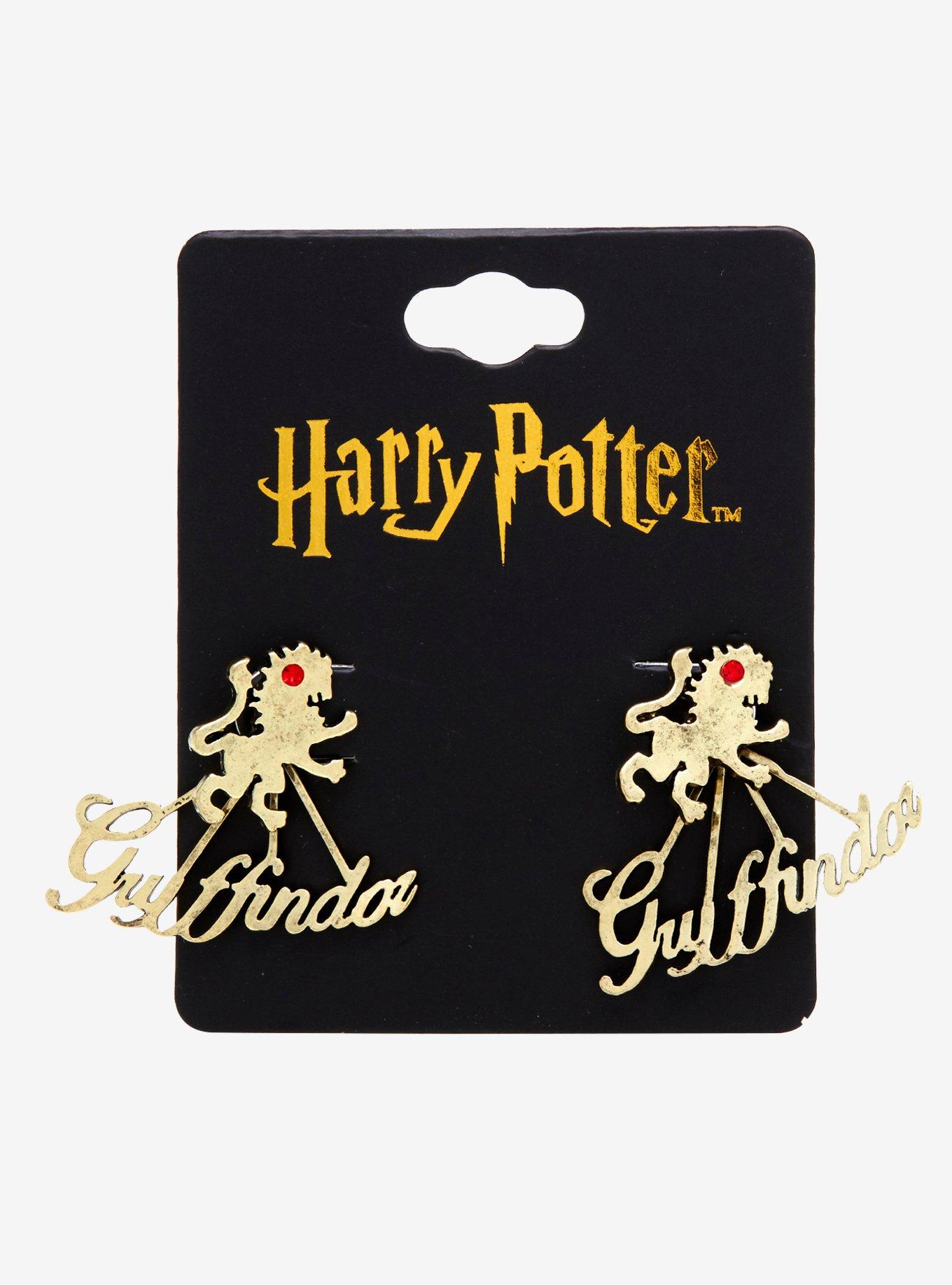 Harry Potter Gryffindor Front/Back Stud Earrings, , alternate