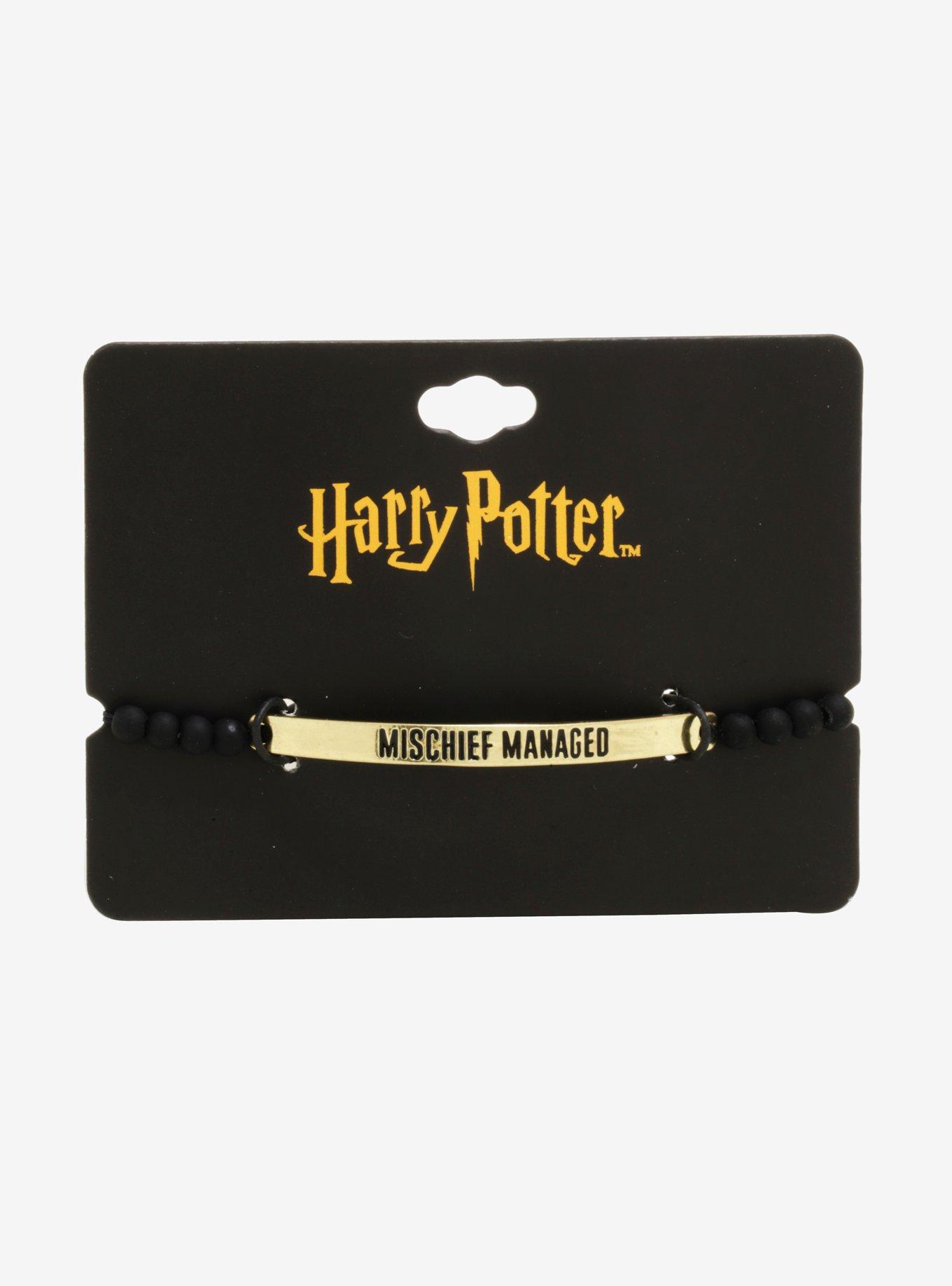 Harry Potter Mischief Managed Beaded Cord Bracelet, , alternate