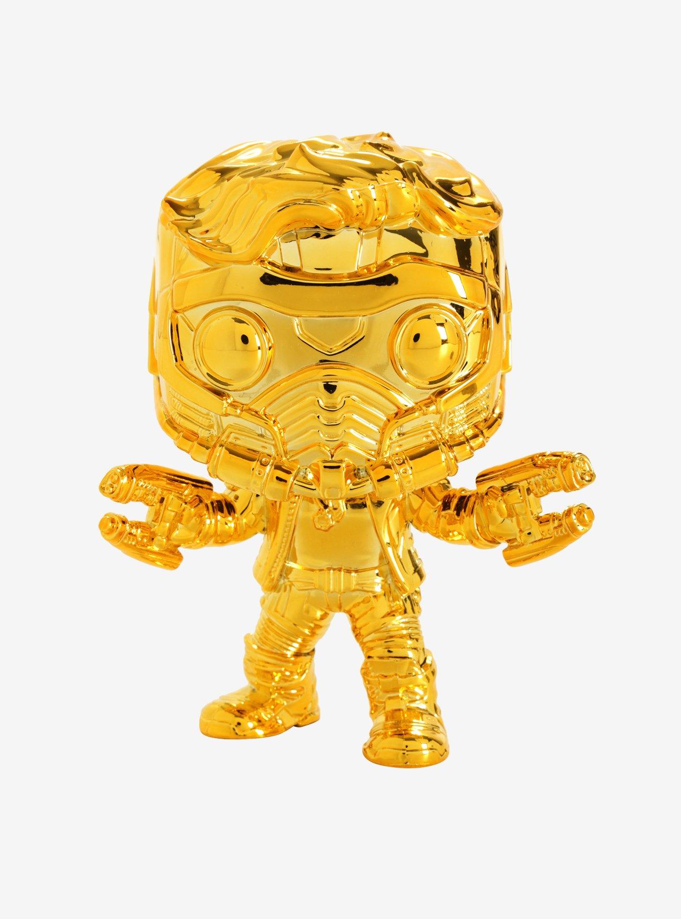 Funko Pop! Marvel Studios: The First Ten Years Star-Lord Chrome Vinyl Figure - BoxLunch Exclusive, , alternate