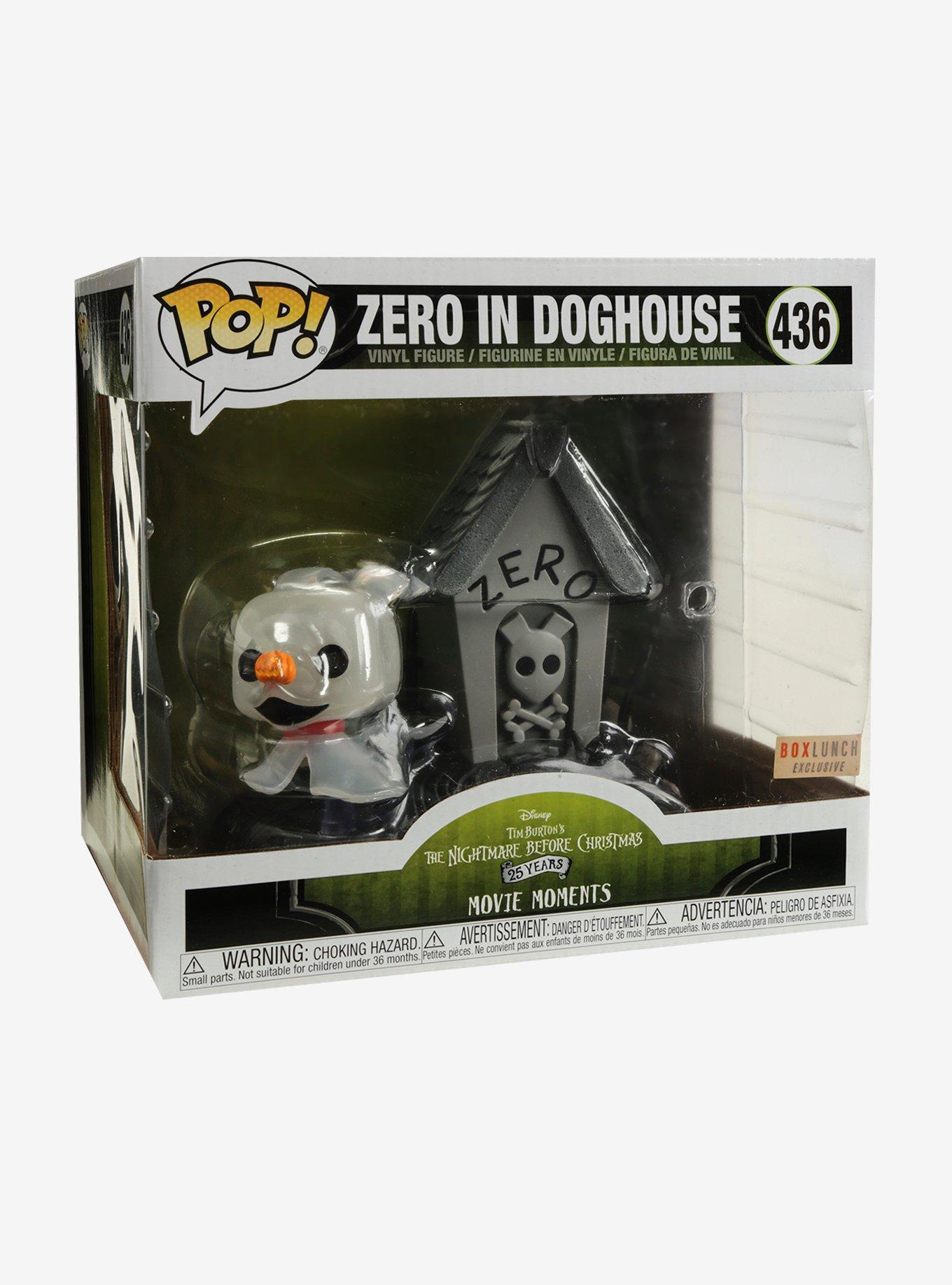 Funko Pop! Movie Moments The Nightmare Before Christmas Zero In Doghouse Vinyl Figure - BoxLunch Exclusive, , alternate