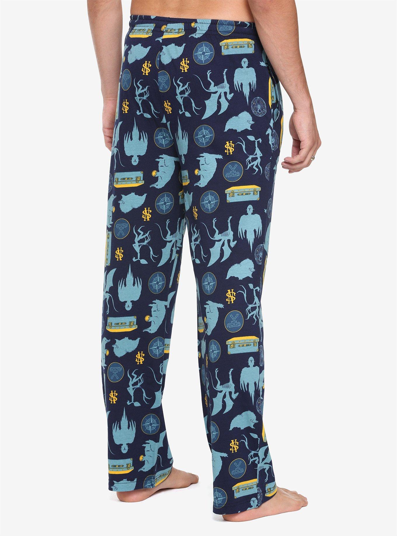Fantastic Beasts: The Crimes Of Grindelwald Creature Icons Guys Pajama Pants, , alternate