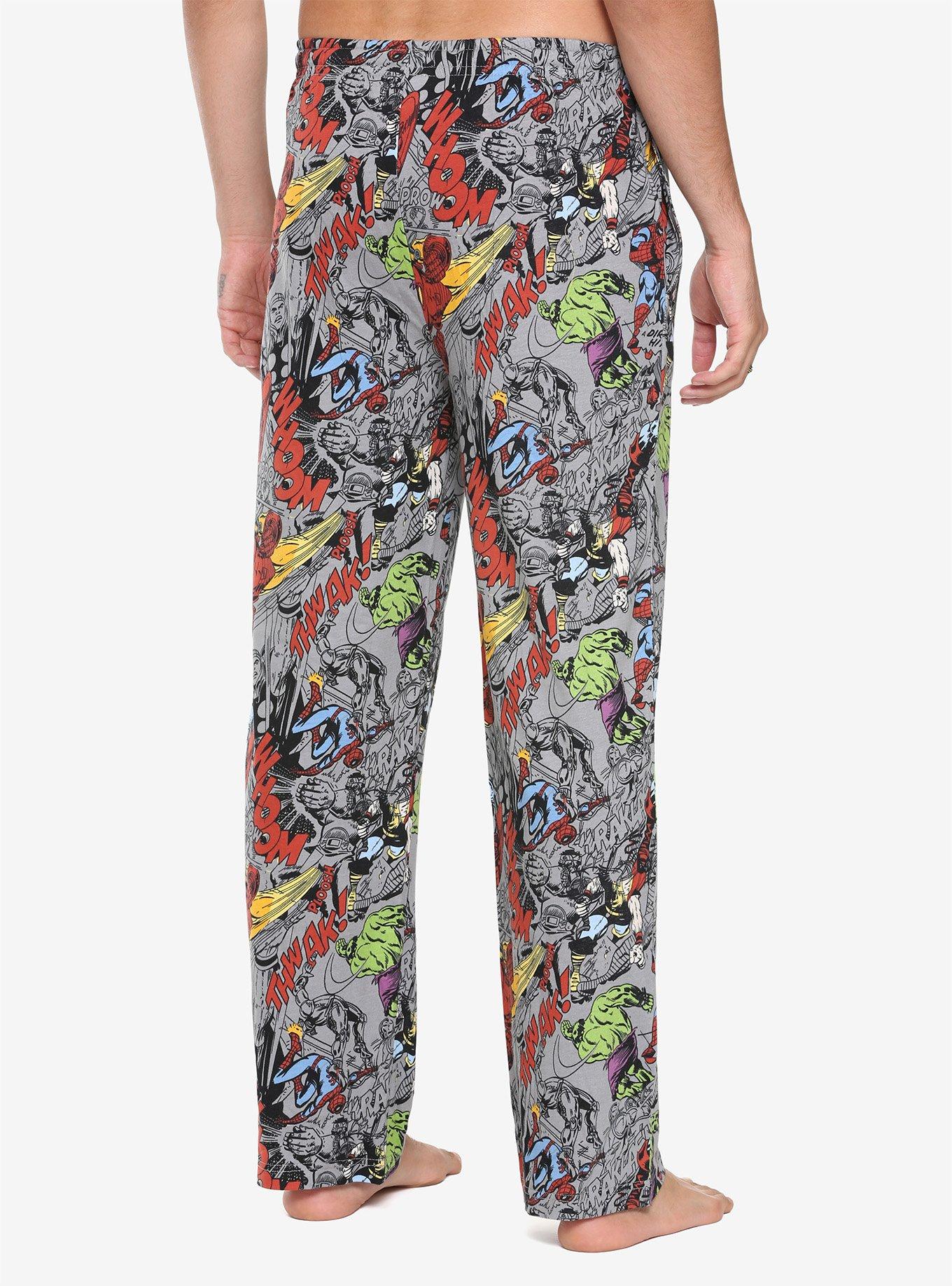 Marvel Comic Panel Guys Pajama Pants, MULTICOLOR, alternate