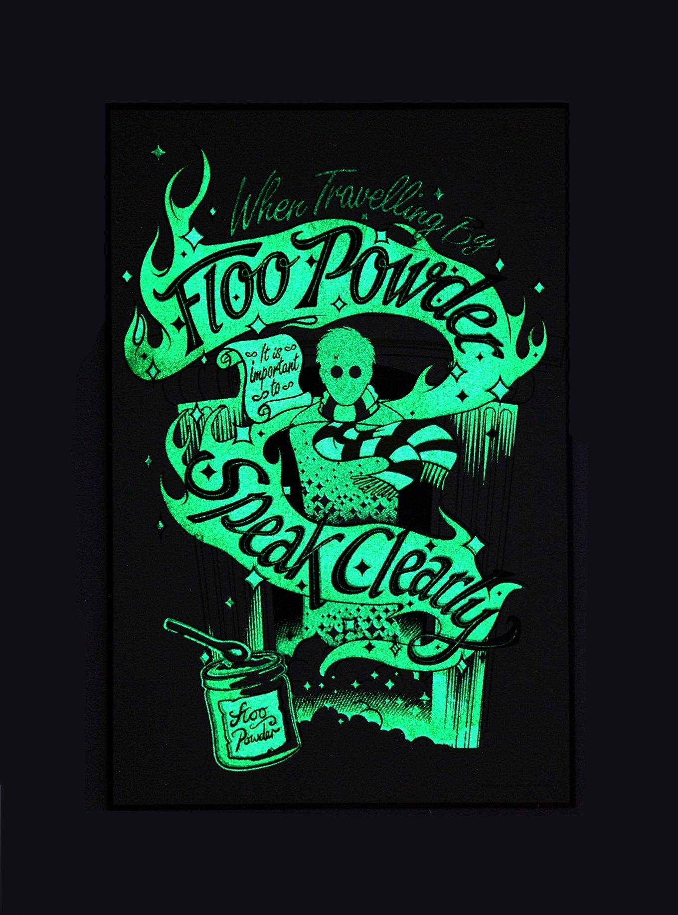 Harry Potter Floo Powder Glow-In-The-Dark Wood Wall Art