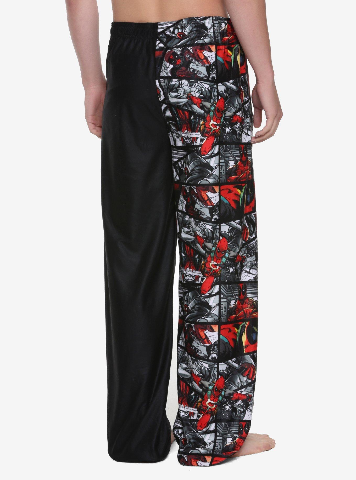 Marvel Deadpool Comic Guys Pajama Pants, , alternate