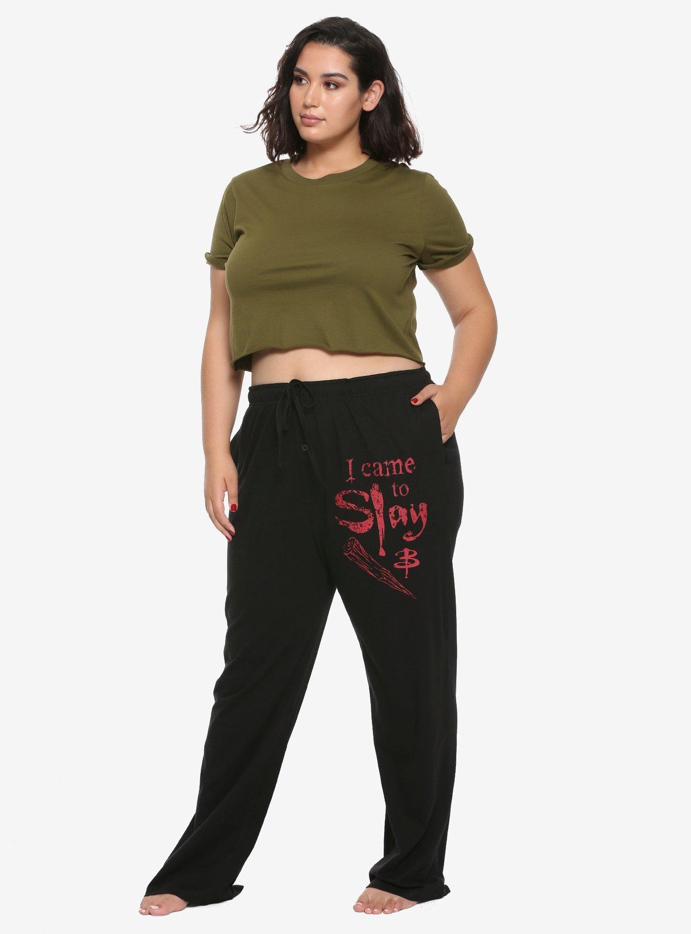 Buffy The Vampire Slayer I Came To Slay Pajama Pants Plus Size, , alternate
