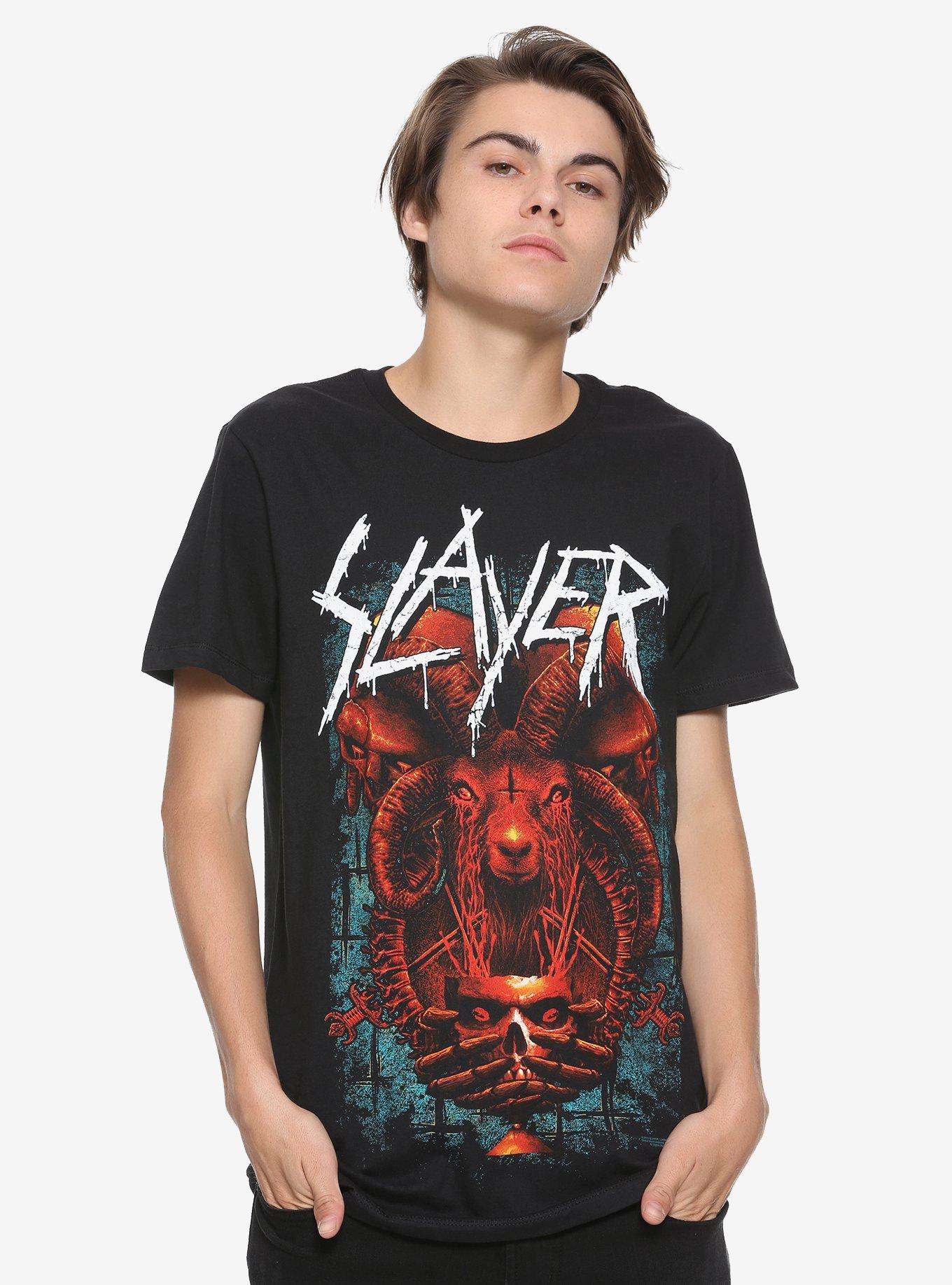 Slayer Goat Skull T-Shirt, , alternate