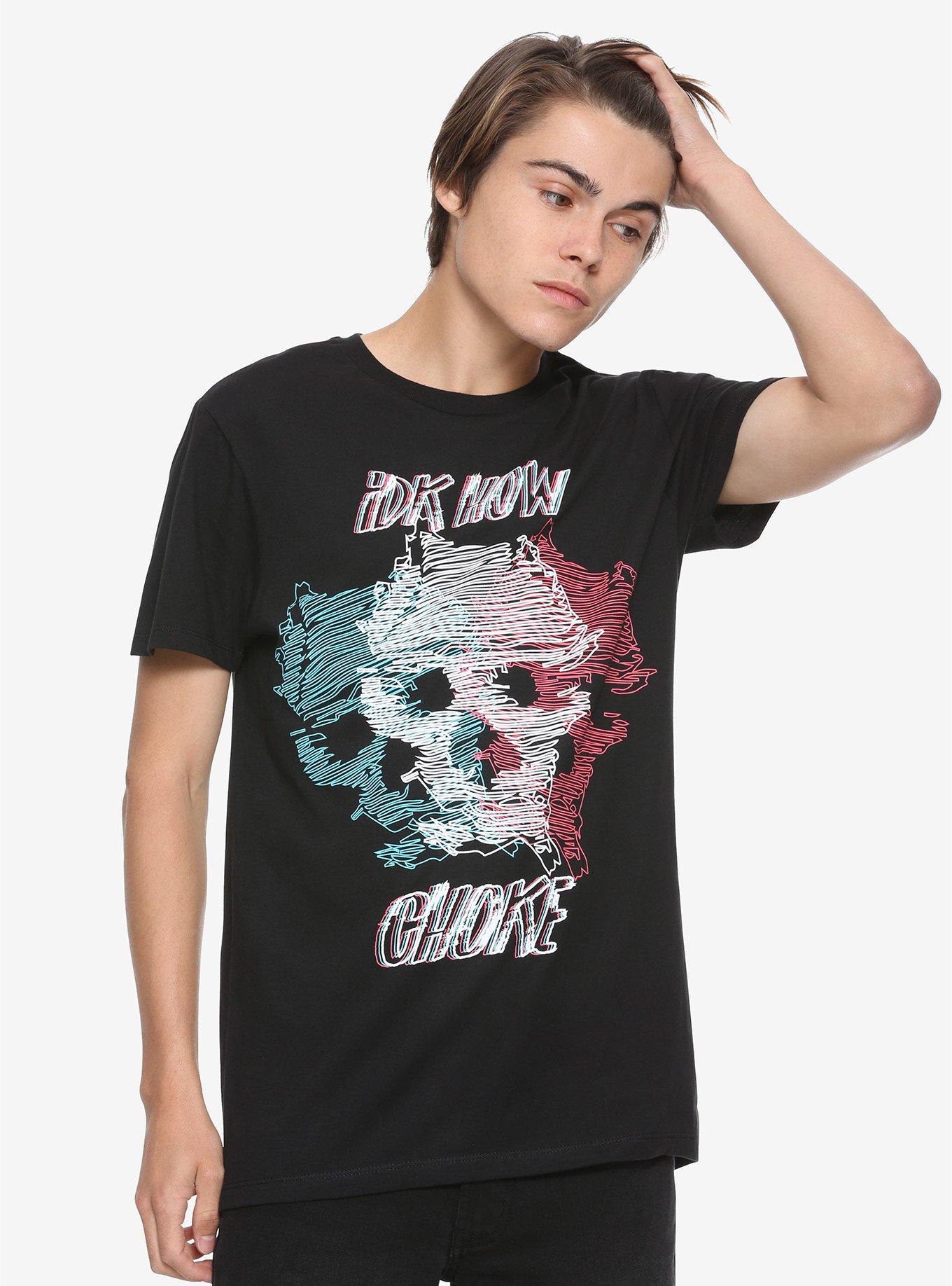 I Don't Know How But They Found Me Skull Choke T-Shirt, , alternate