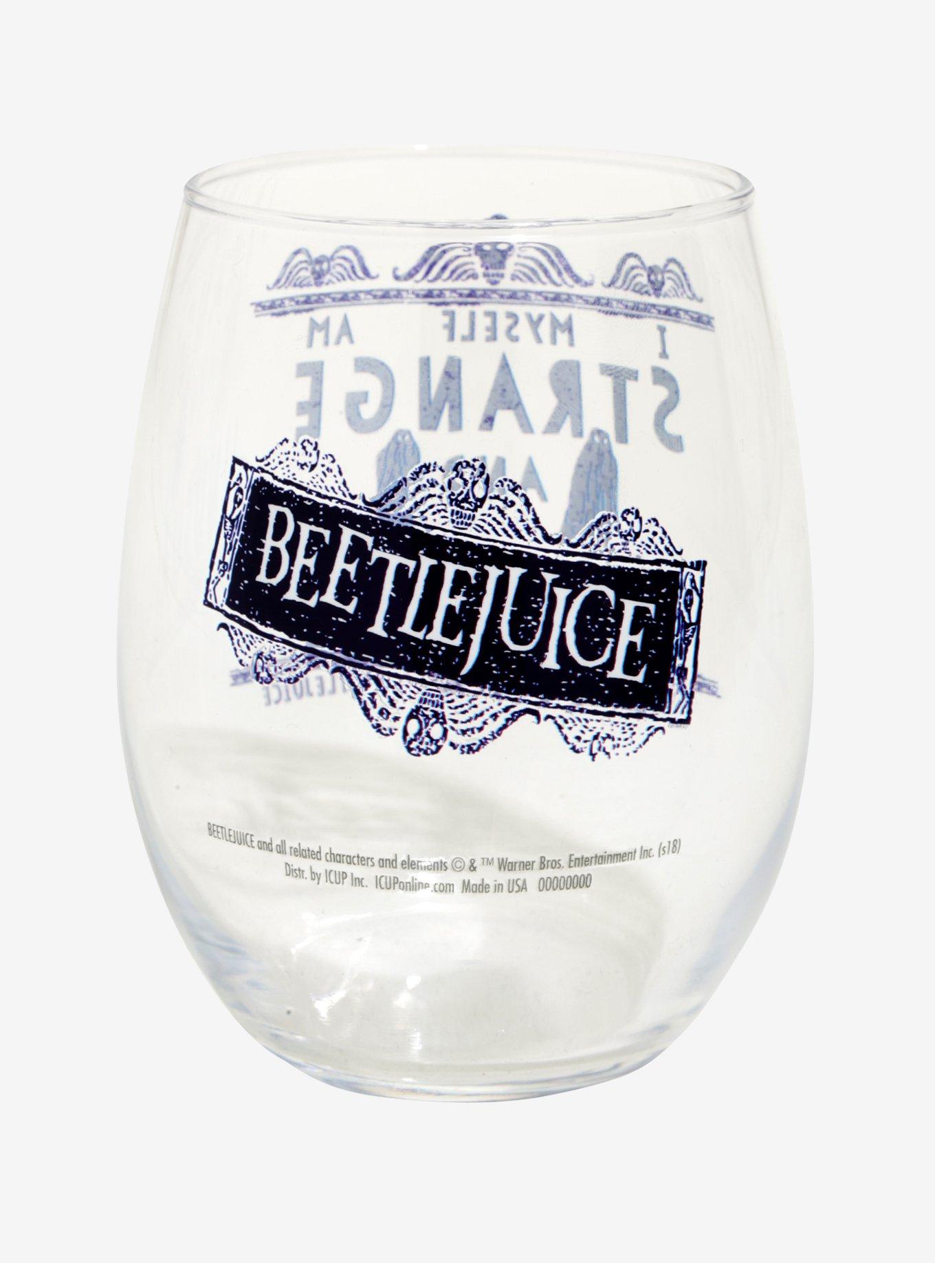 Beetlejuice Stemless Wine Glass, , alternate