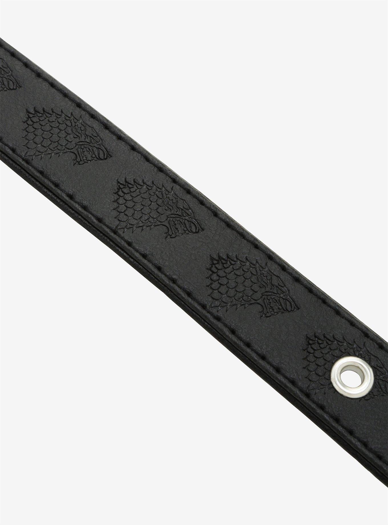 Game Of Thrones House Stark Embossed Pet Collar, , alternate