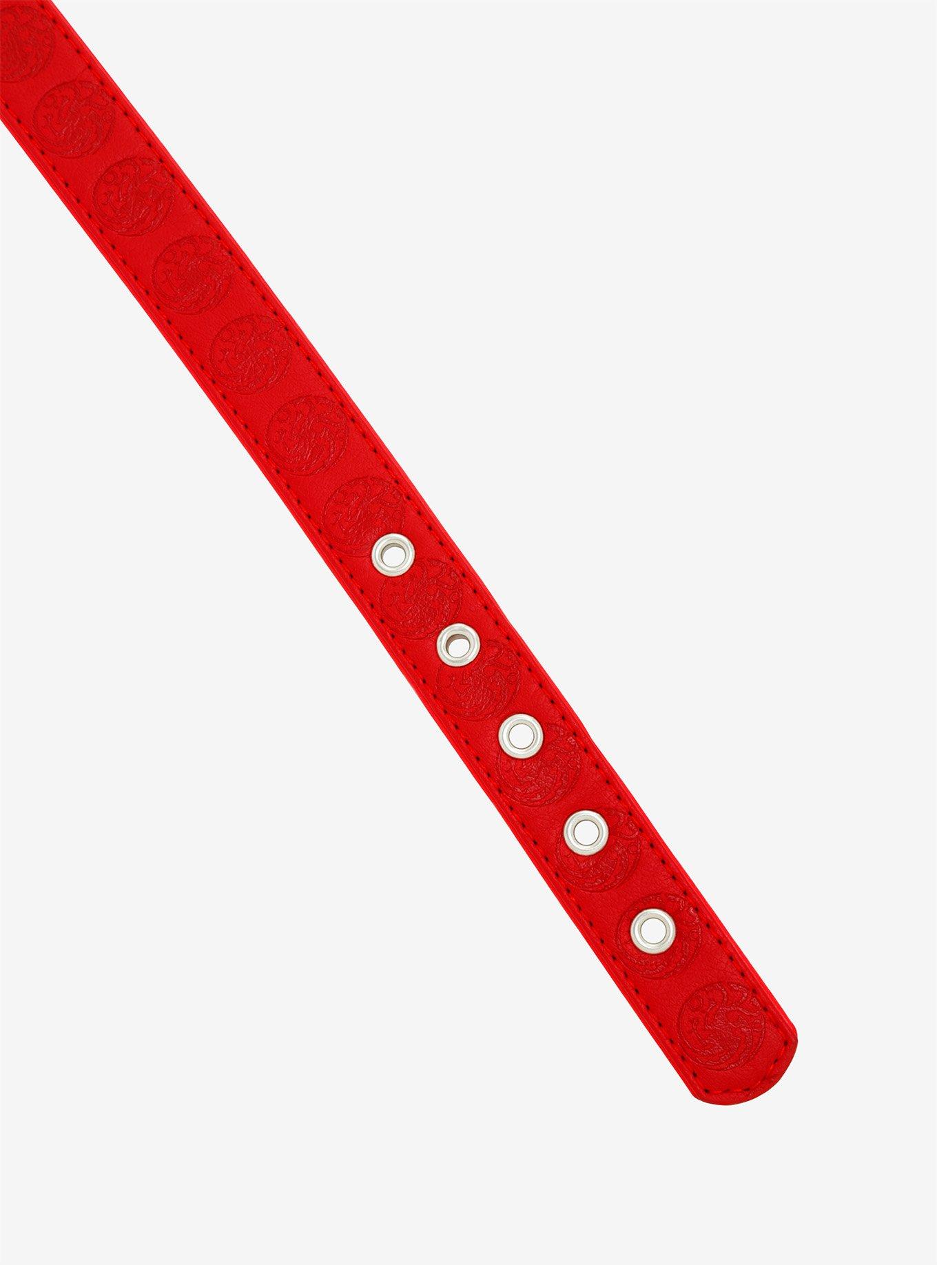 Game Of Thrones House Targaryen Embossed Pet Collar, , alternate