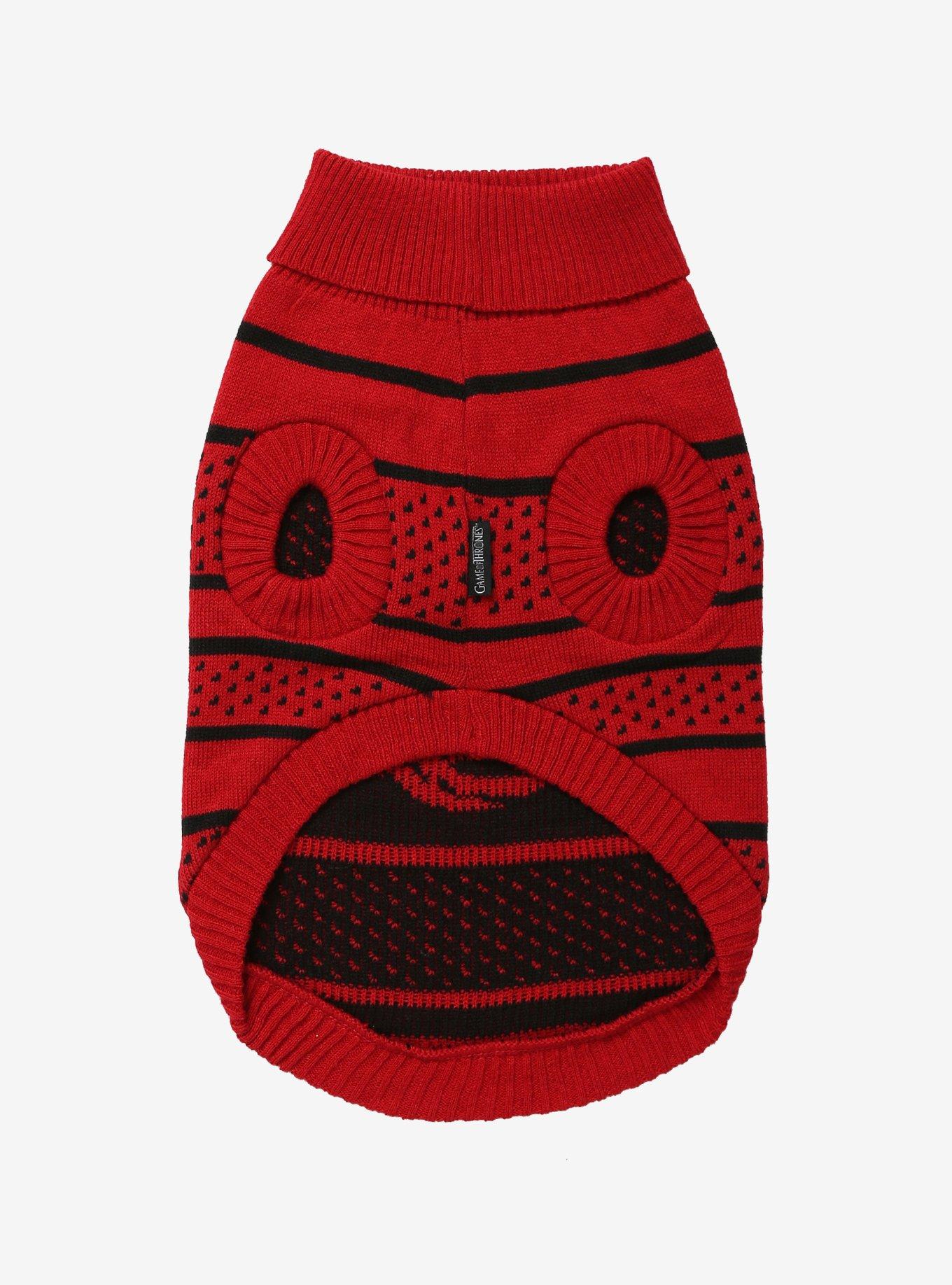 Game Of Thrones House Targaryen Dog Sweater - BoxLunch Exclusive, , alternate