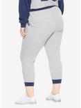 Her Universe Doctor Who Police Call Box Girls Jogger Pants Plus Size, GREY, alternate