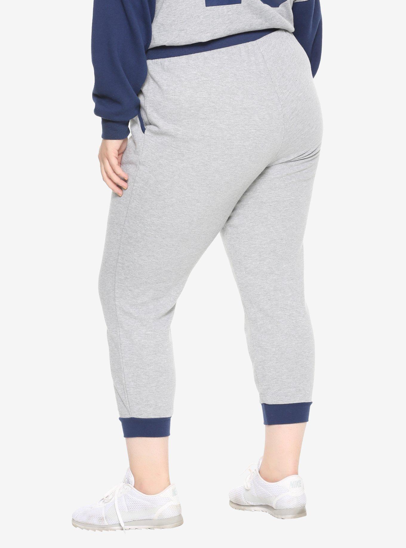 Her Universe Doctor Who Police Call Box Girls Jogger Pants Plus Size, GREY, alternate - view 3