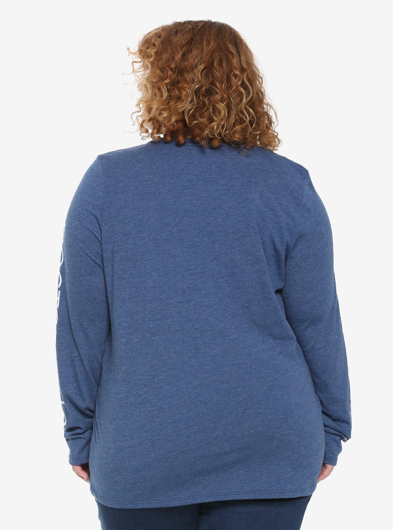 Her Universe Doctor Who TARDIS Speckle Girls Long-Sleeve T-Shirt Plus Size, , alternate