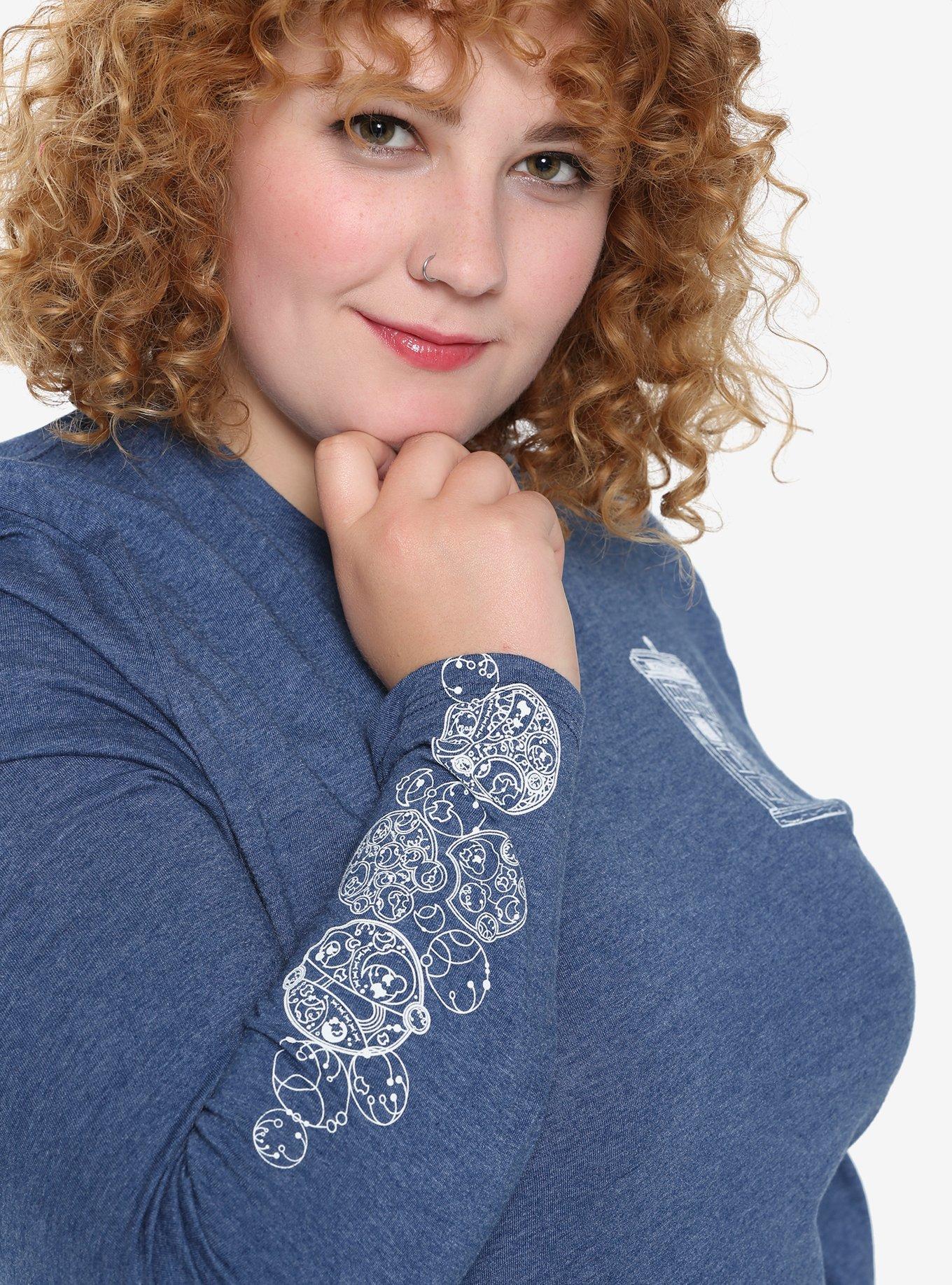 Her Universe Doctor Who TARDIS Speckle Girls Long-Sleeve T-Shirt Plus Size, , alternate