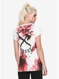 Zombie Proof Blood Splatter Girls T-Shirt, , alternate