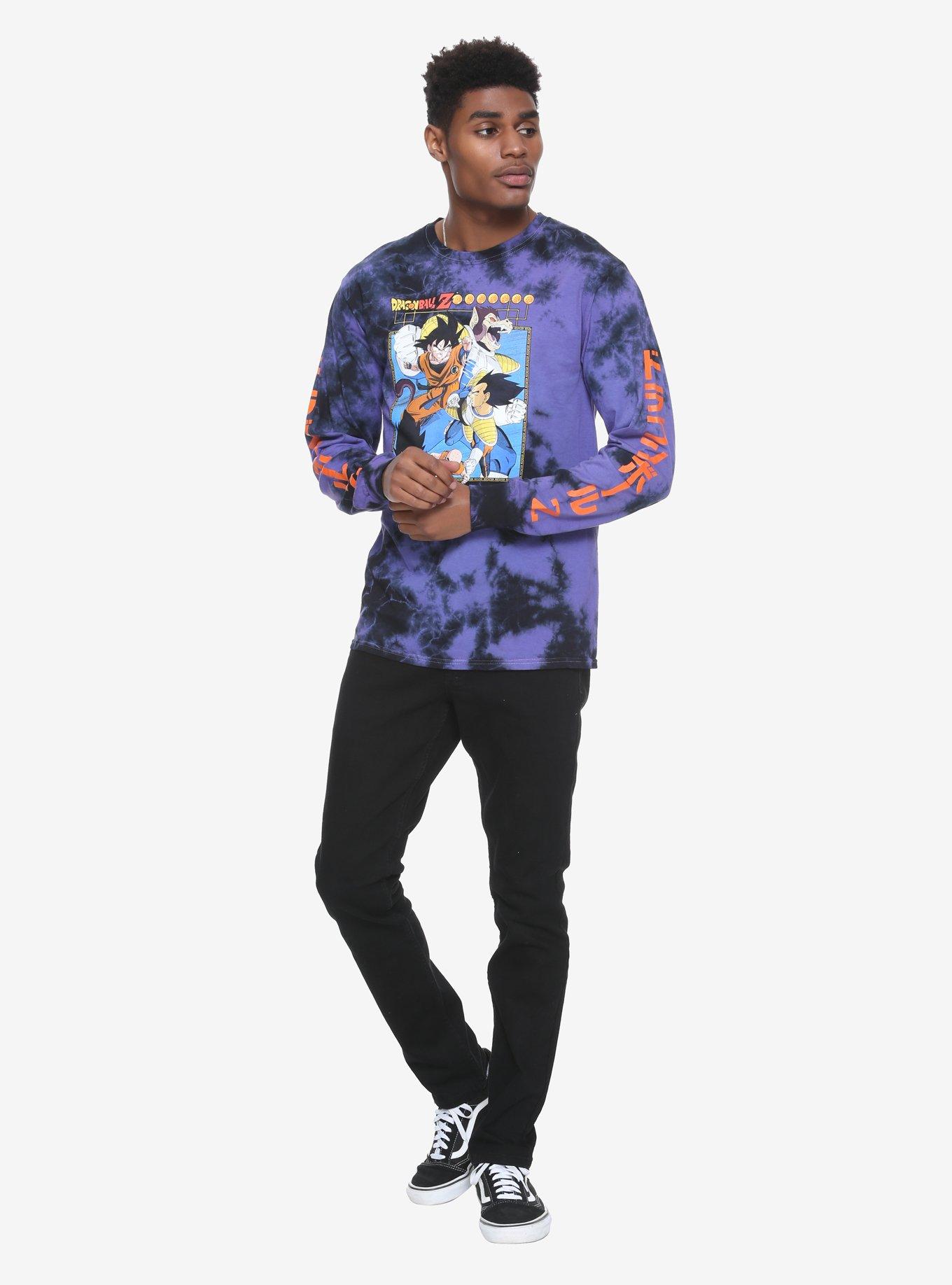 Dragon Ball Z Tie Dye Long-Sleeve T-Shirt Hot Topic Exclusive, , alternate
