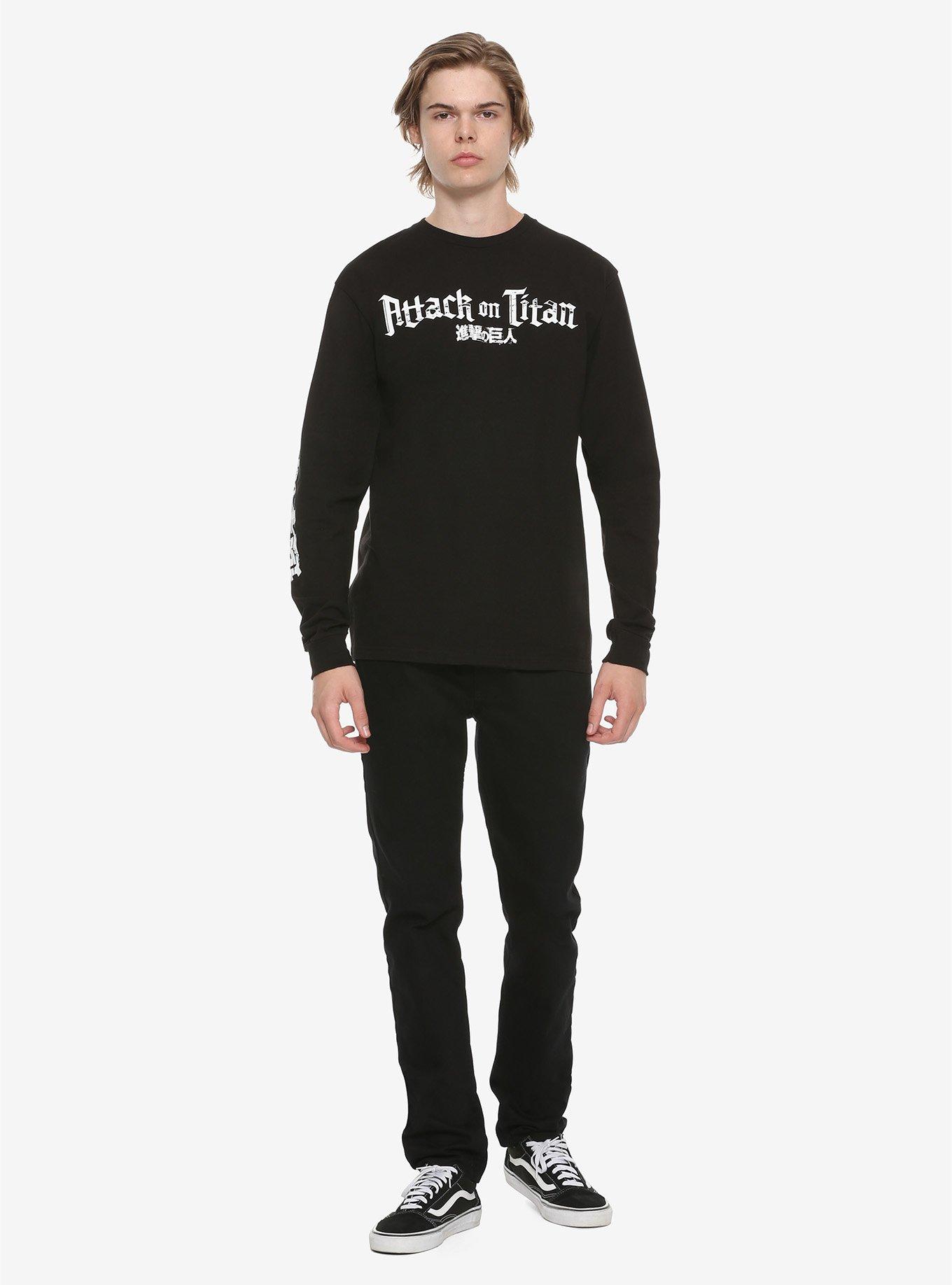 Attack On Titan Eren Jaeger Long-Sleeve T-Shirt, , alternate