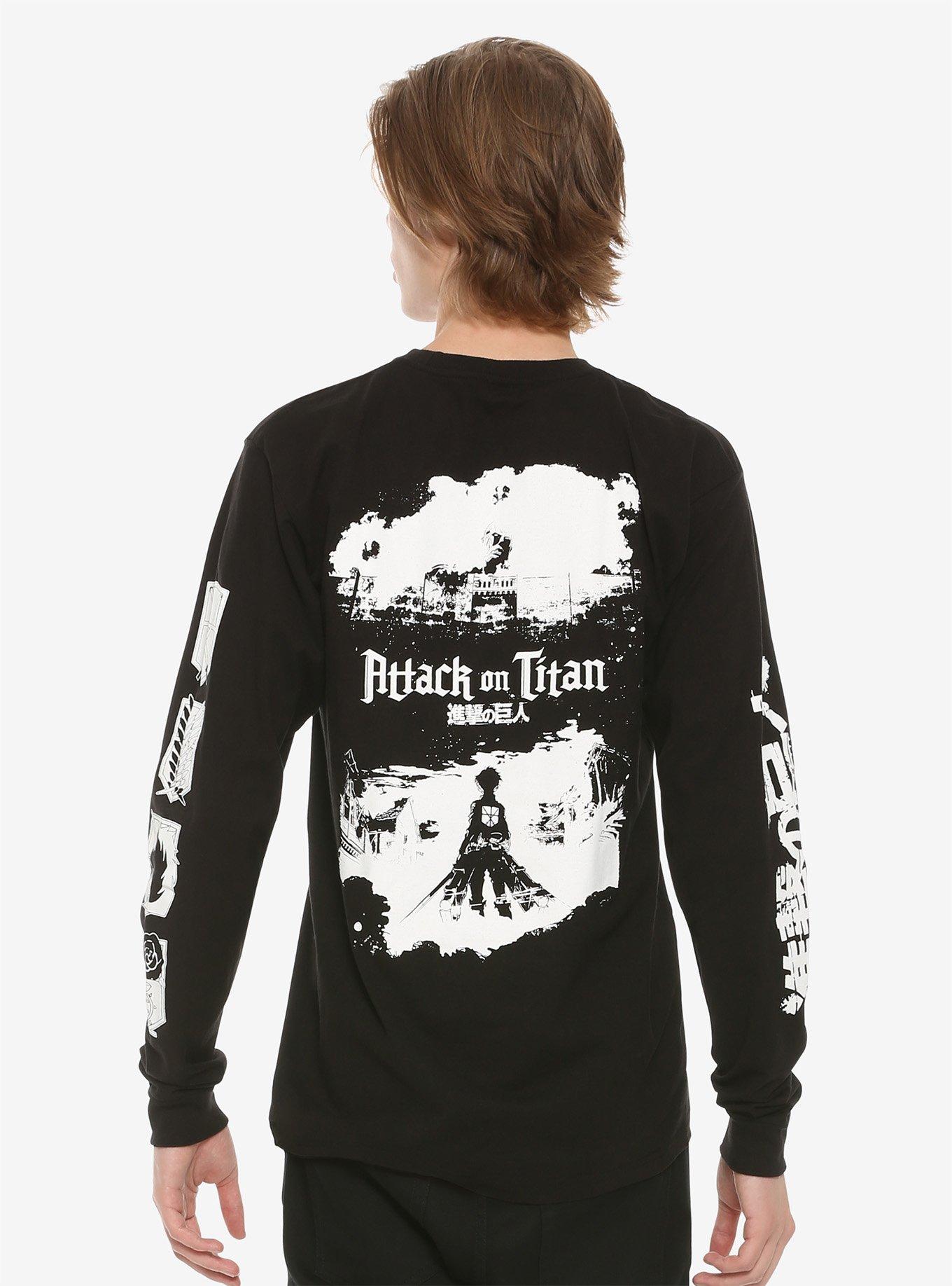 Attack On Titan Eren Jaeger Long-Sleeve T-Shirt, , alternate