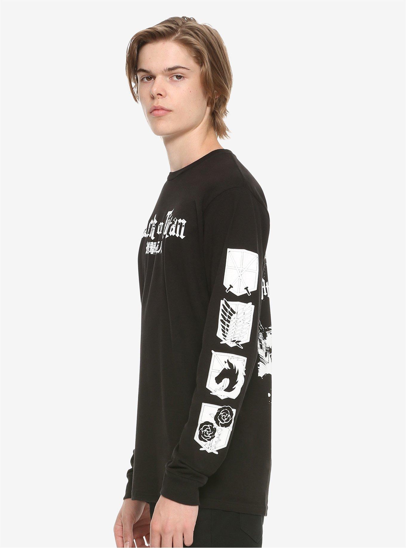 Attack On Titan Eren Jaeger Long-Sleeve T-Shirt, , alternate