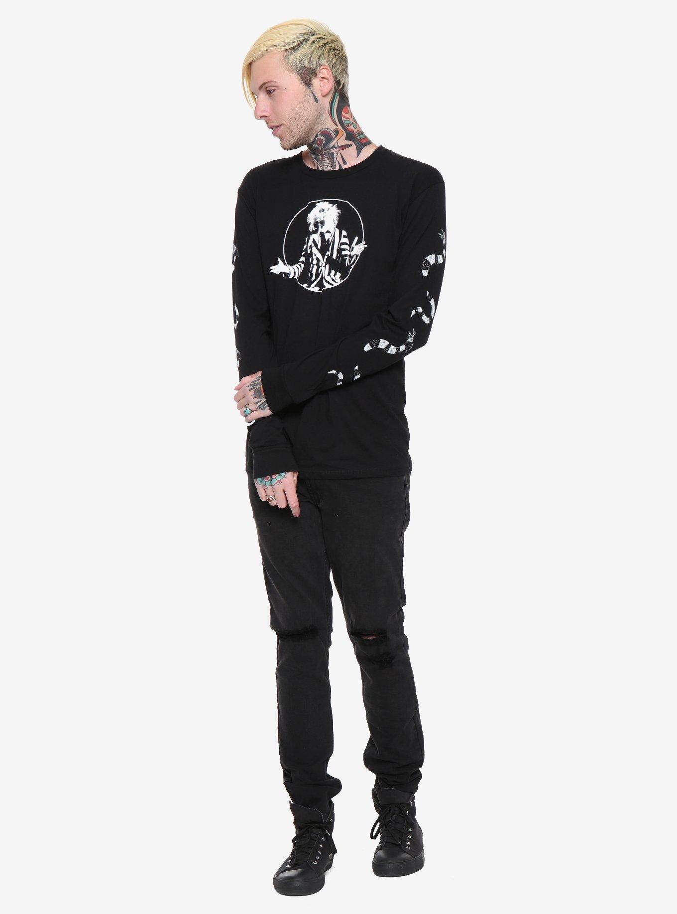 Beetlejuice Sandworm & Beetlejuice Long-Sleeve T-Shirt, , alternate