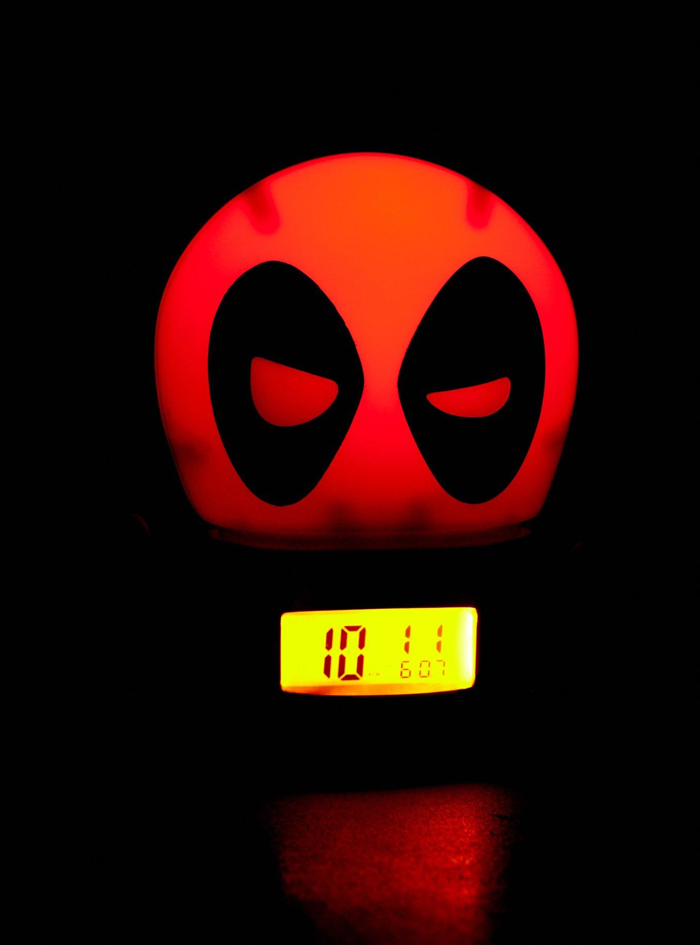 BulbBotz Marvel Deadpool Night Light Alarm Clock, , alternate