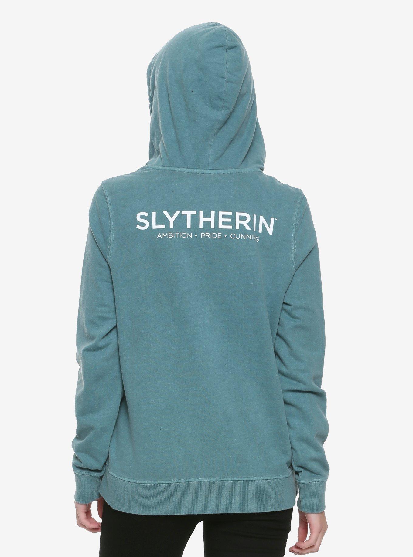 Harry Potter Faded Slytherin Girls Hoodie, , alternate