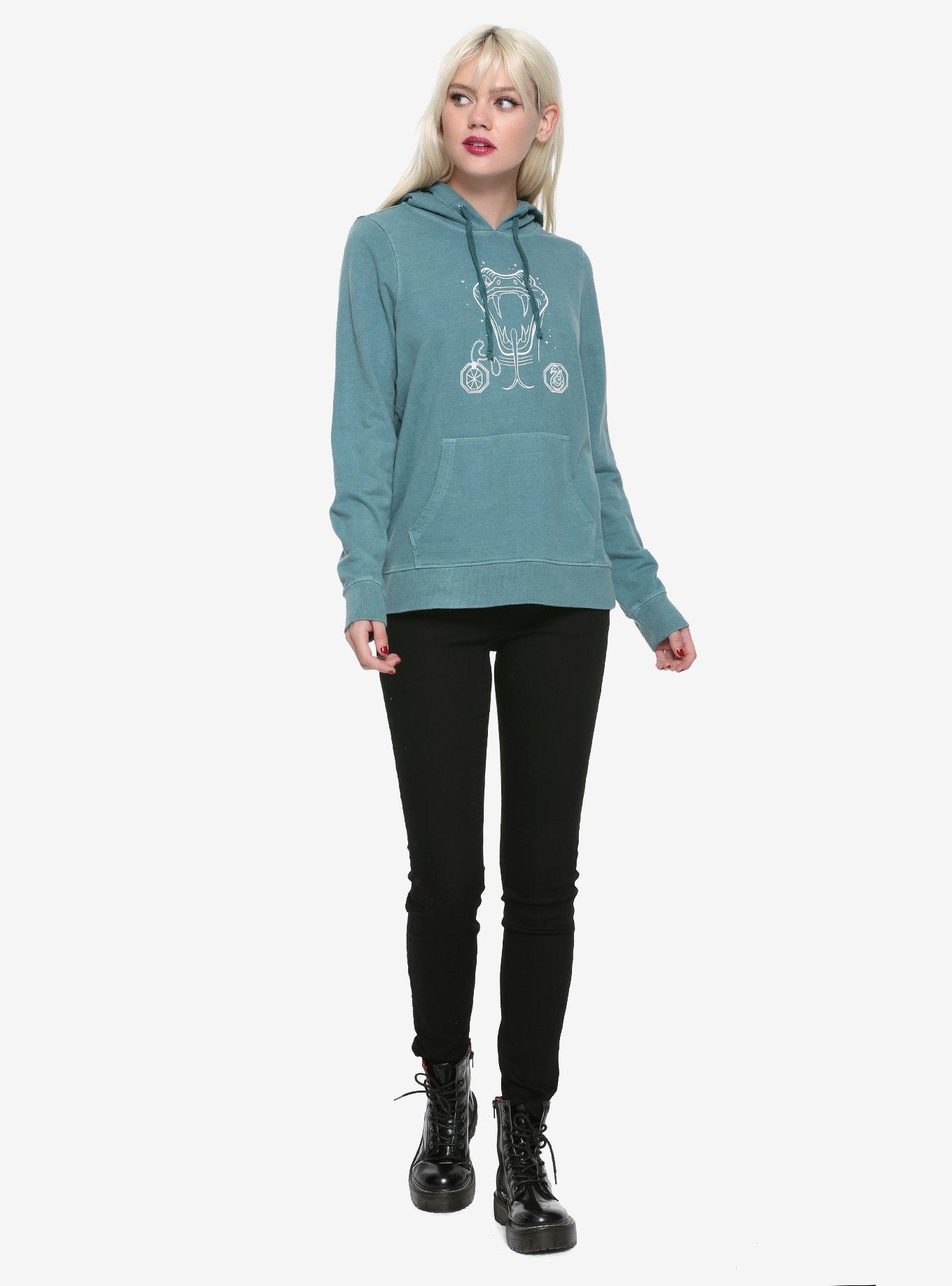 Harry Potter Faded Slytherin Girls Hoodie, , alternate