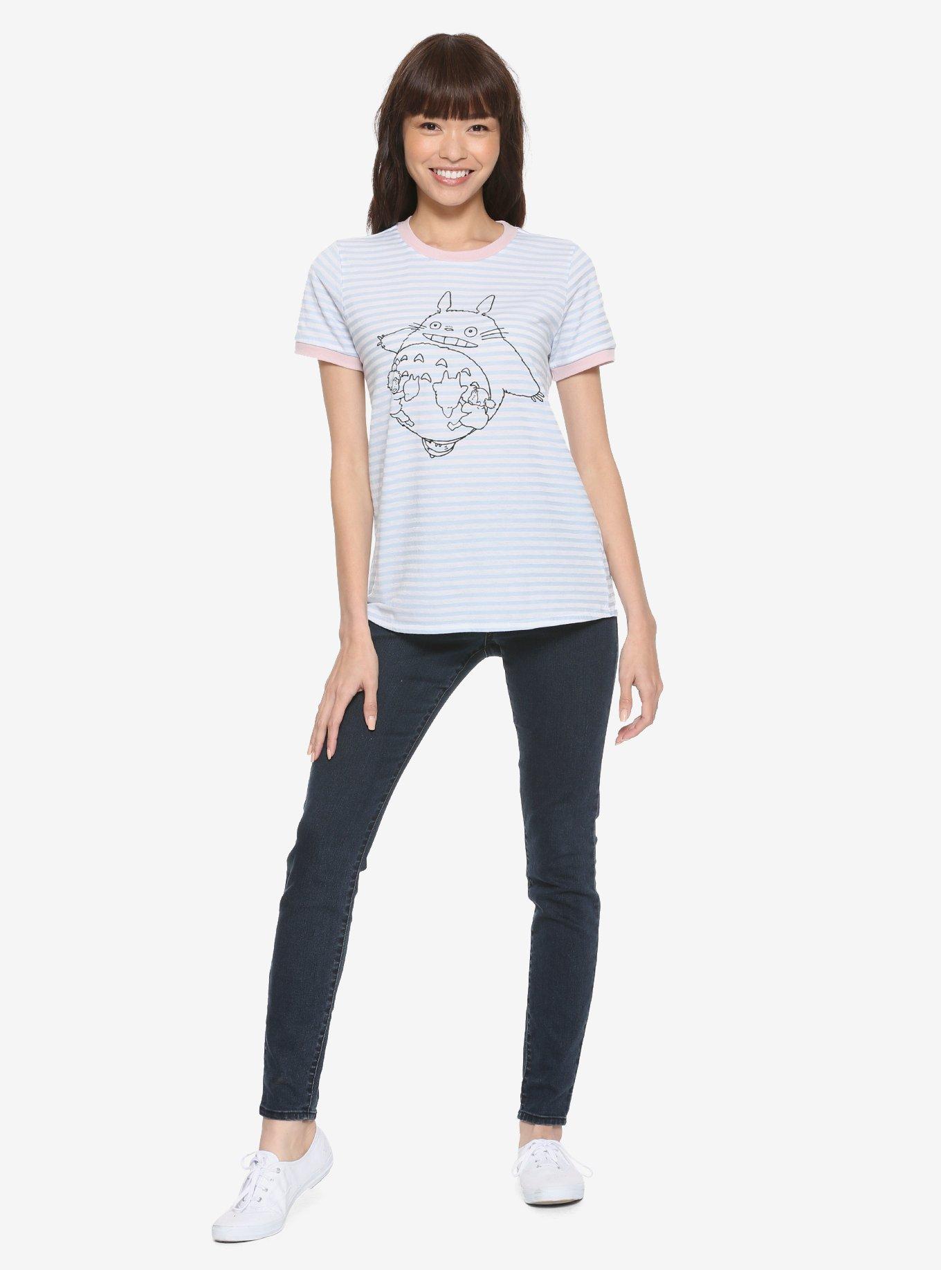 Studio Ghibli My Neighbor Totoro Striped Ringer T-Shirt, , alternate