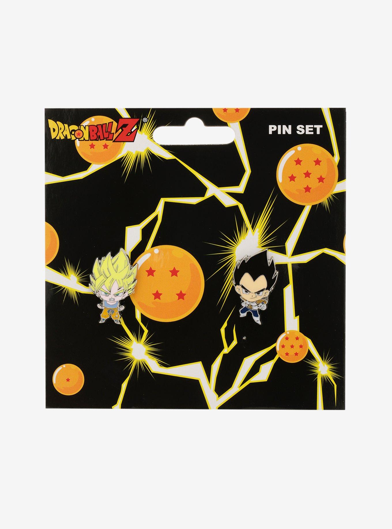 Dragon Ball Z Goku & Vegeta Mini Enamel Pin Set, , alternate