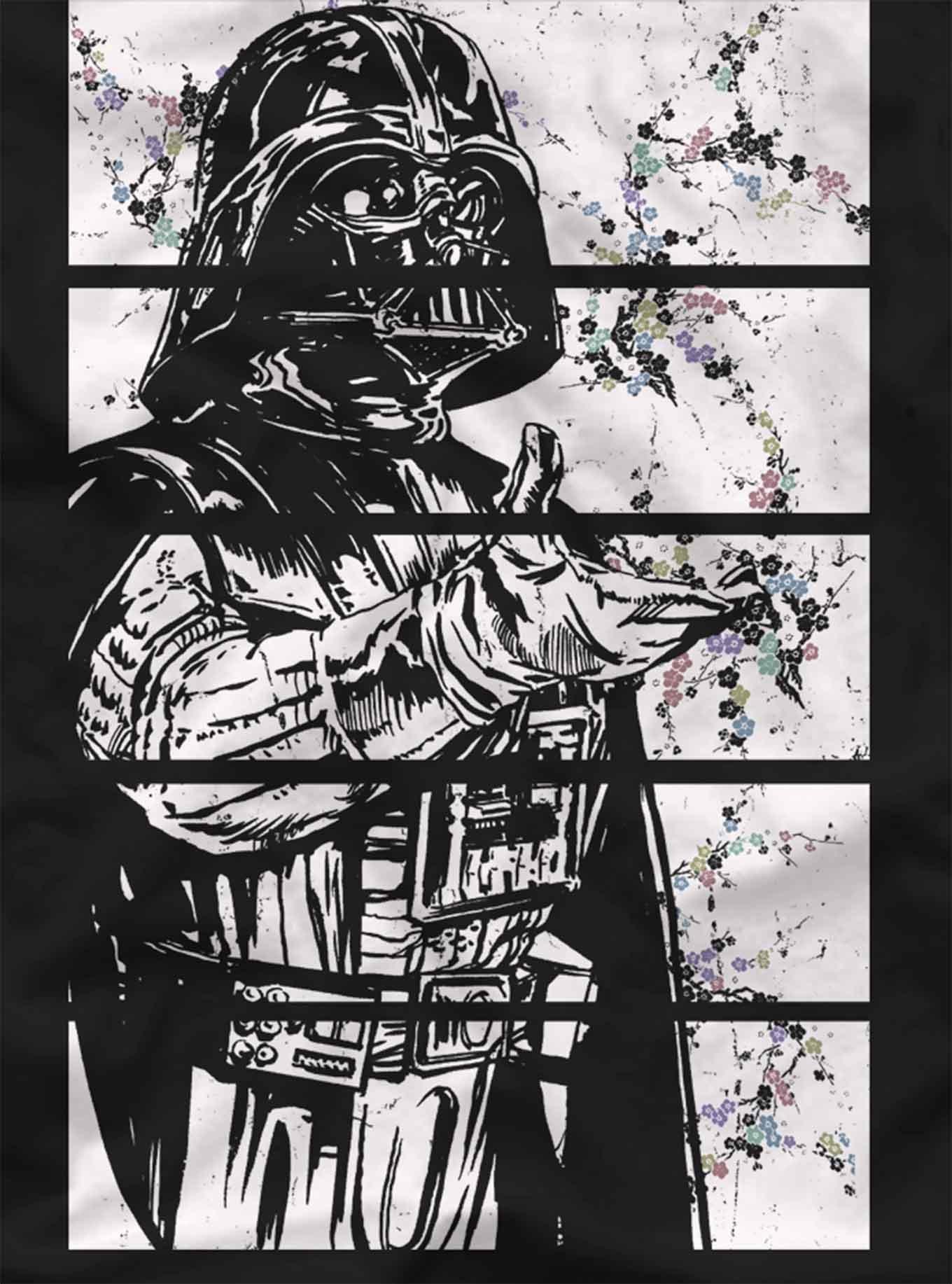 Star Wars Darth Vader Cherry Blossoms T-Shirt