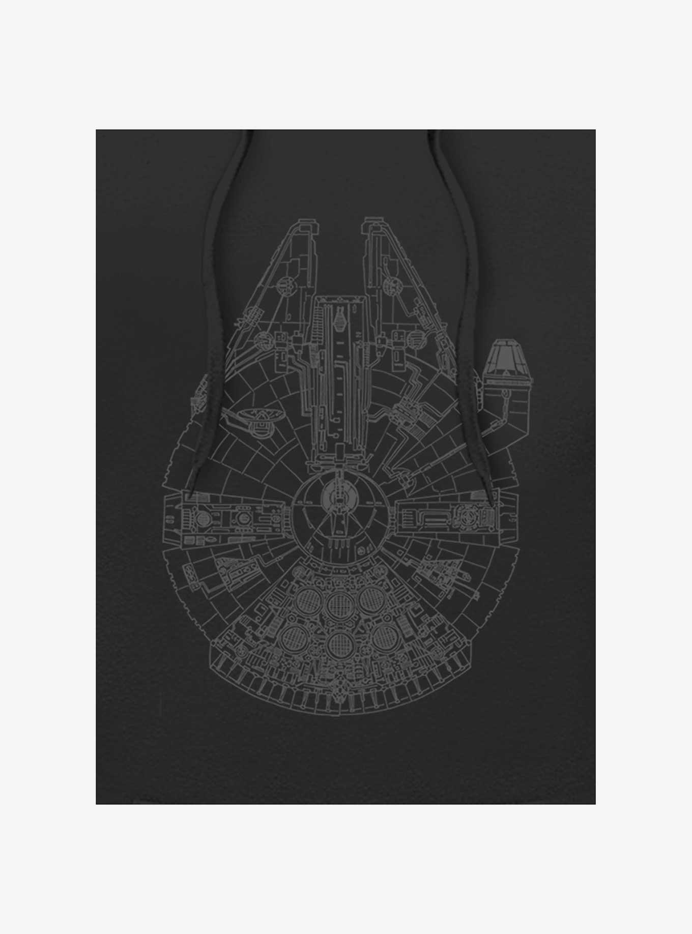 Star Wars Millennium Falcon Outline Hoodie, , hi-res