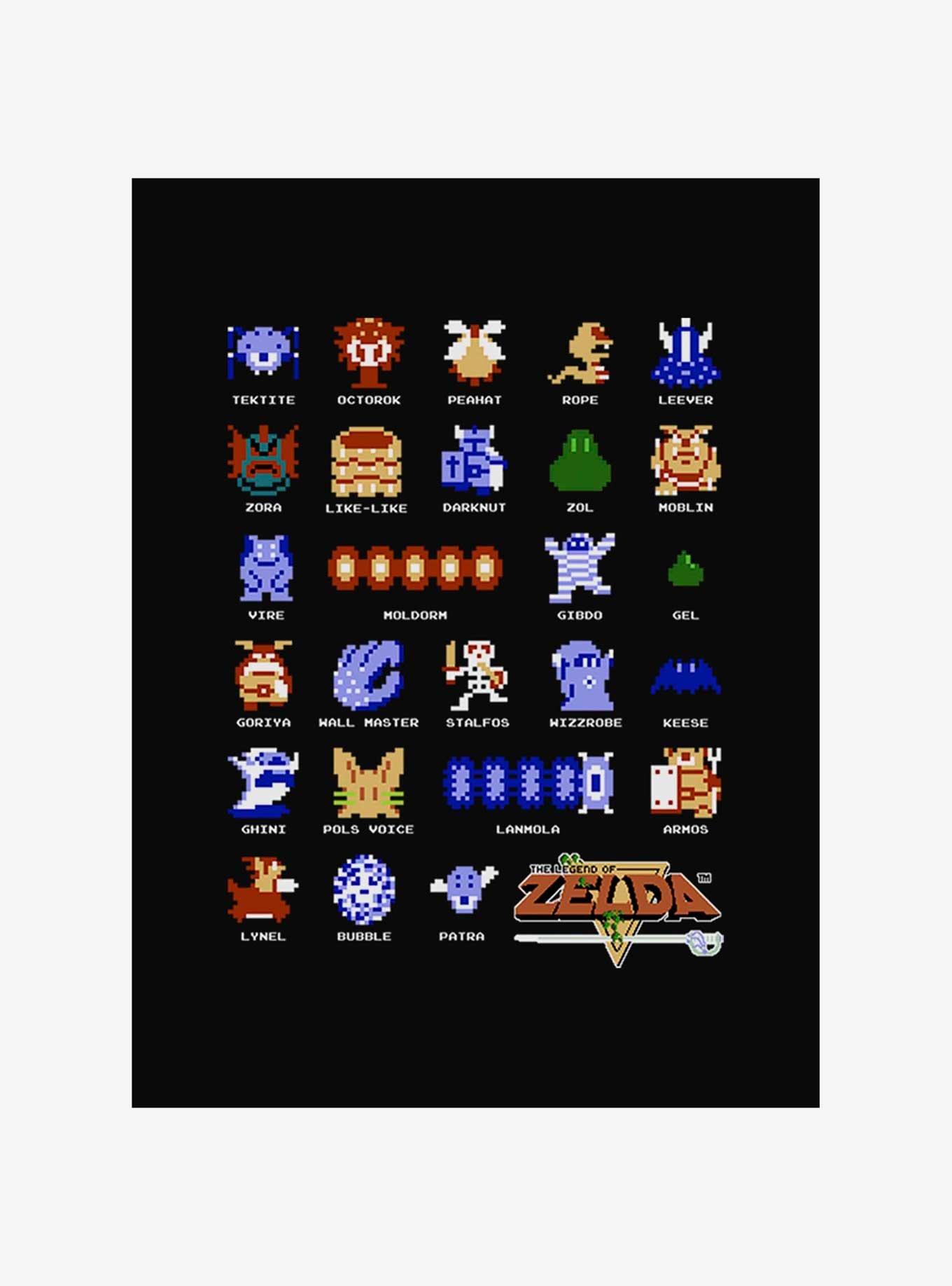 Nintendo Pixelated Legend of Zelda Enemies T-Shirt, , hi-res