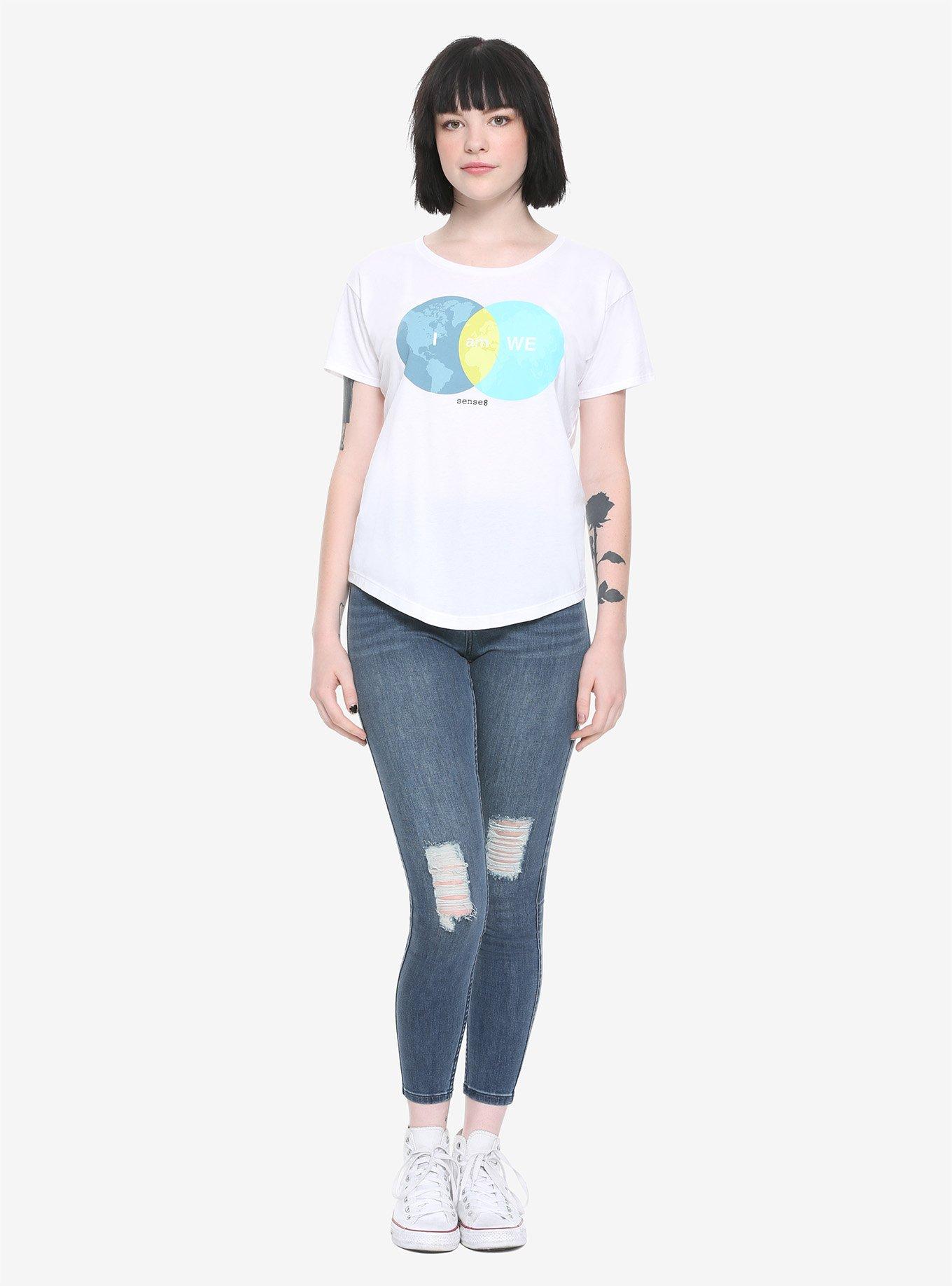Sense8 I Am We Girls T-Shirt Hot Topic Exclusive, MULTICOLOR, alternate