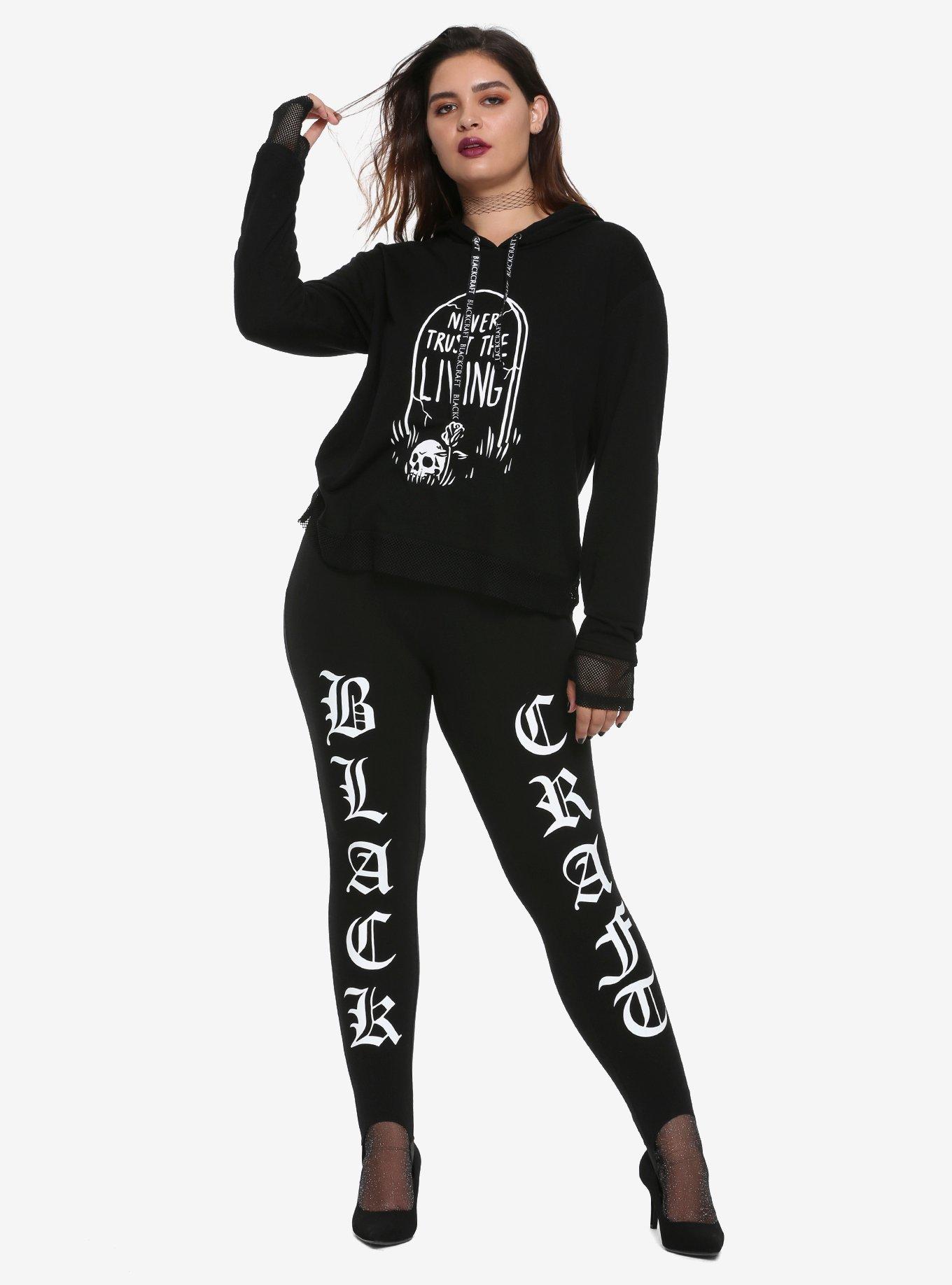 BlackCraft Never Trust The Living Tombstone Girls Hoodie Plus Size, , alternate