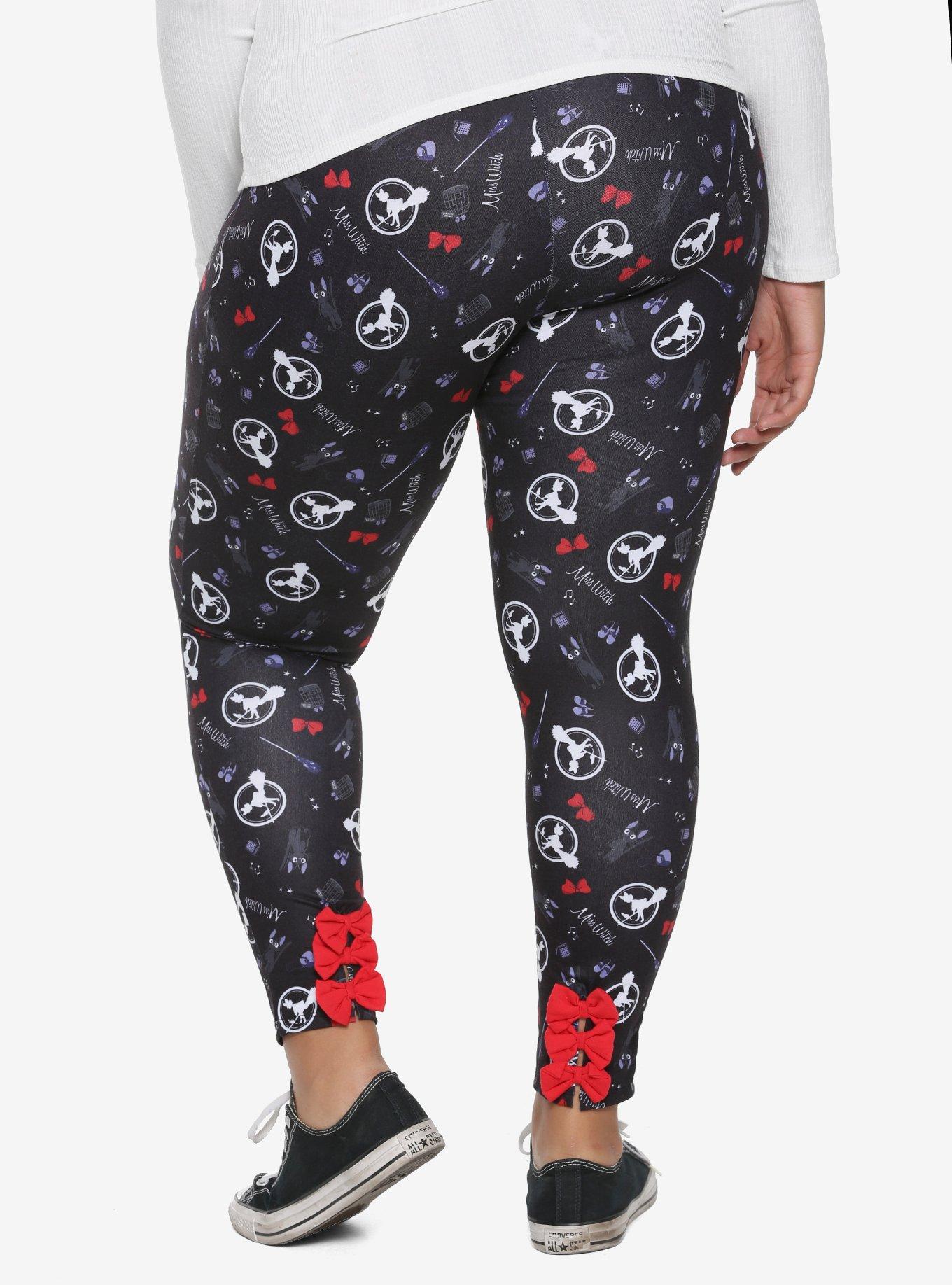Studio Ghibli Kiki's Delivery Service Triple Bow Leggings Plus Size, , alternate