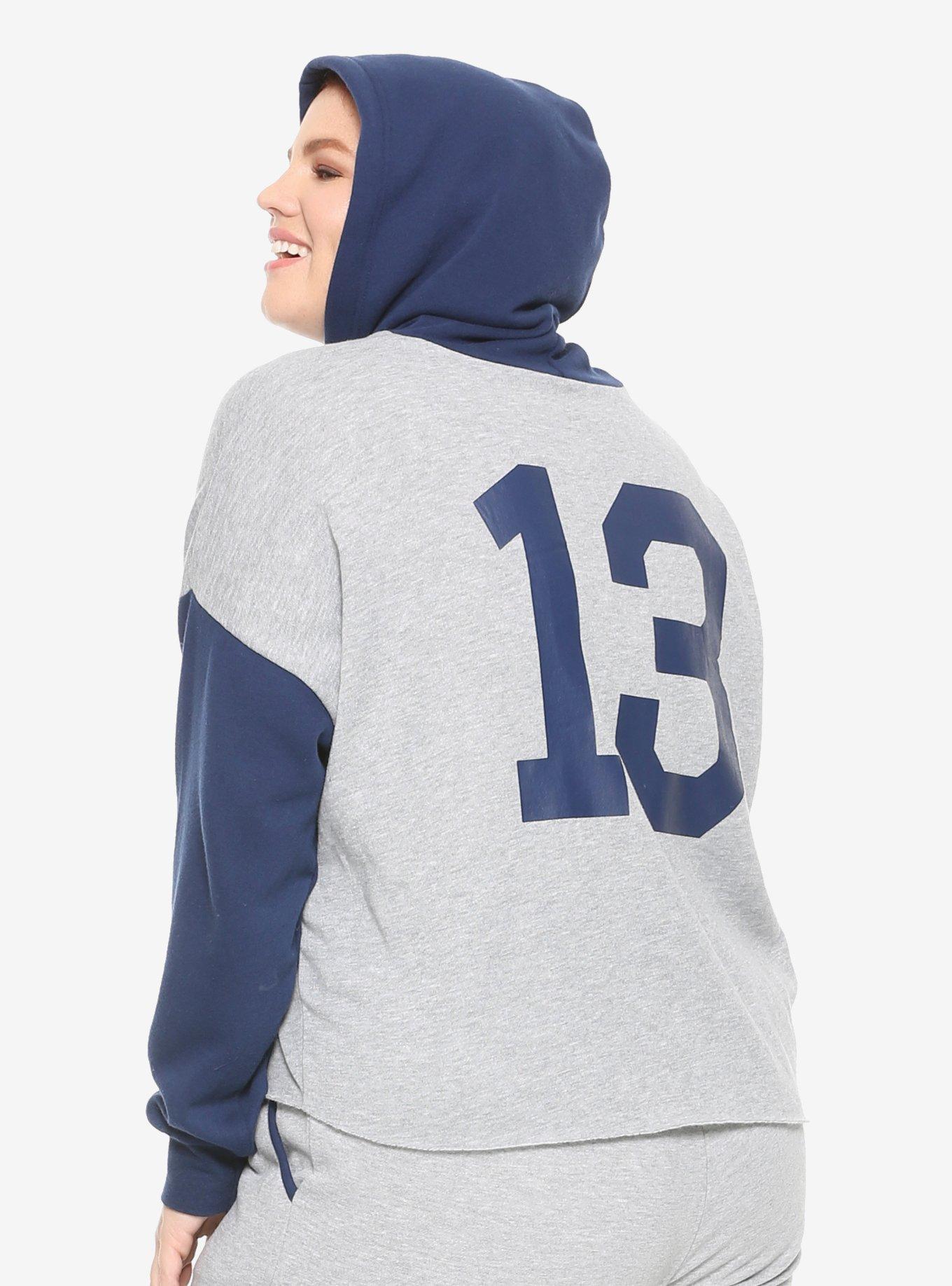 Doctor Who Thirteen & TARDIS Cropped Hoodie Plus Size, , alternate