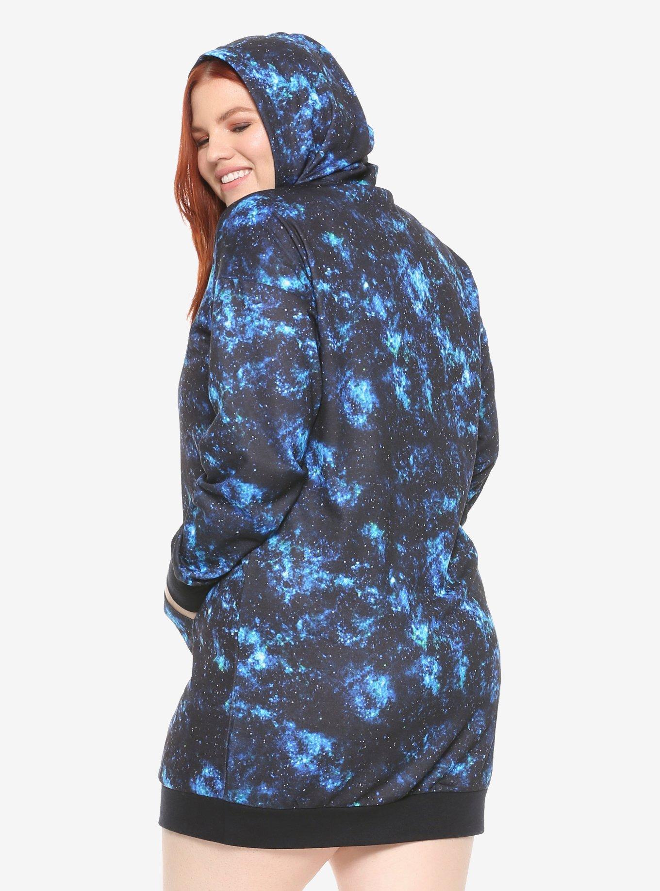 Doctor Who Galaxy TARDIS Hoodie Dress Plus Size, , alternate