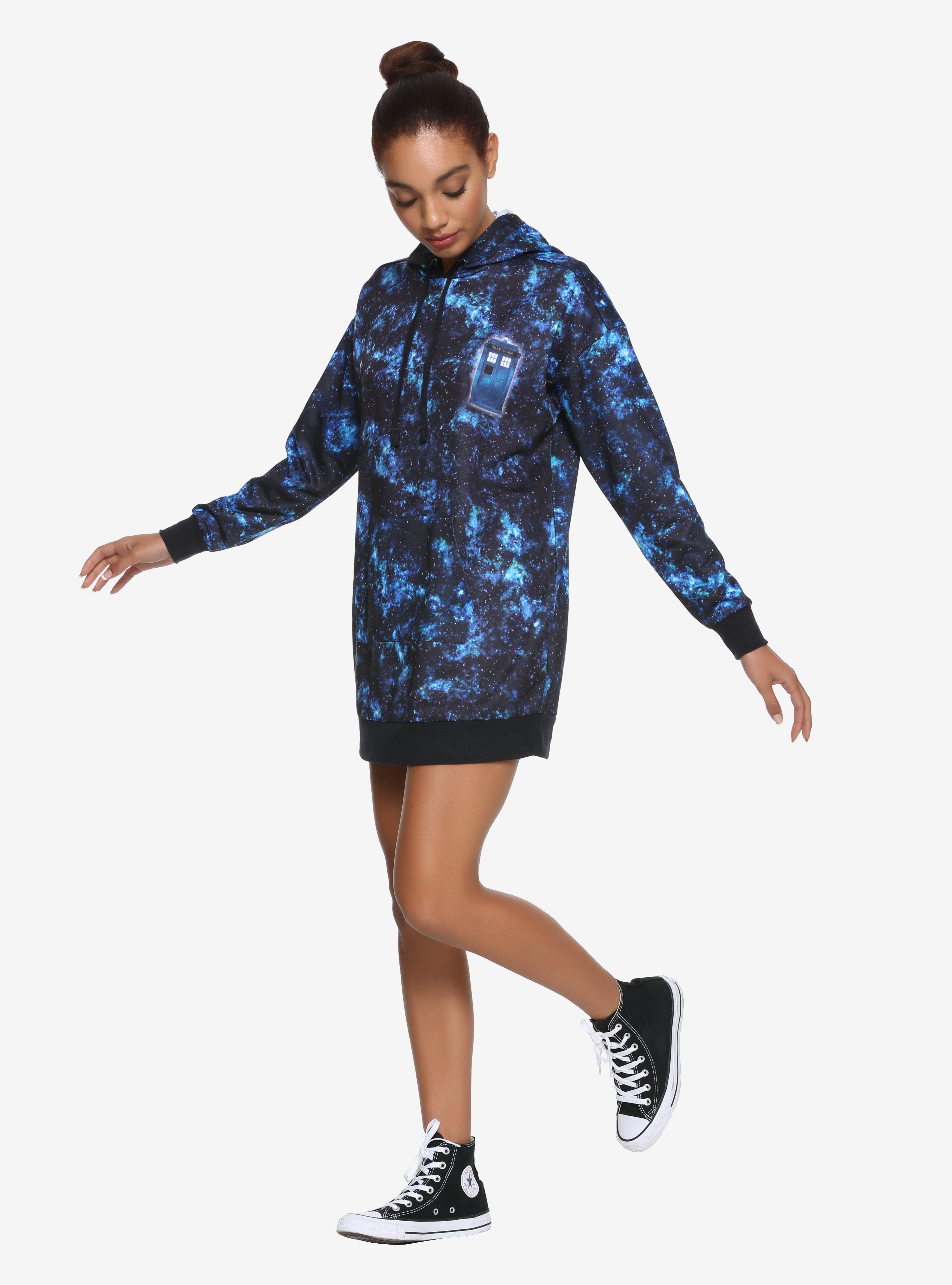 Doctor Who Galaxy TARDIS Hoodie Dress, , alternate